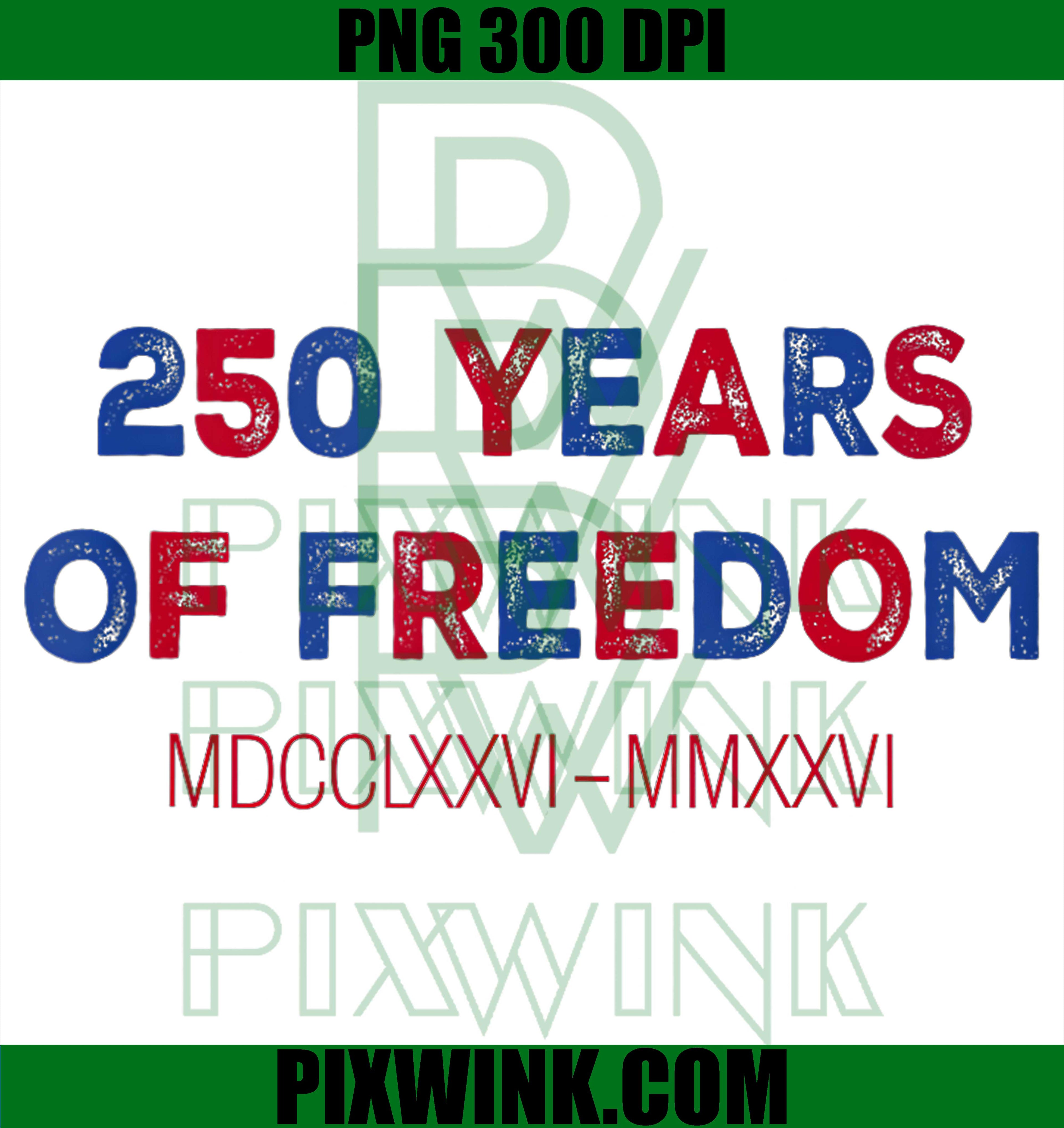 America USA 250th Anniversary PNG, 1776 2026 PNG, 250 Years of Freedom PNG