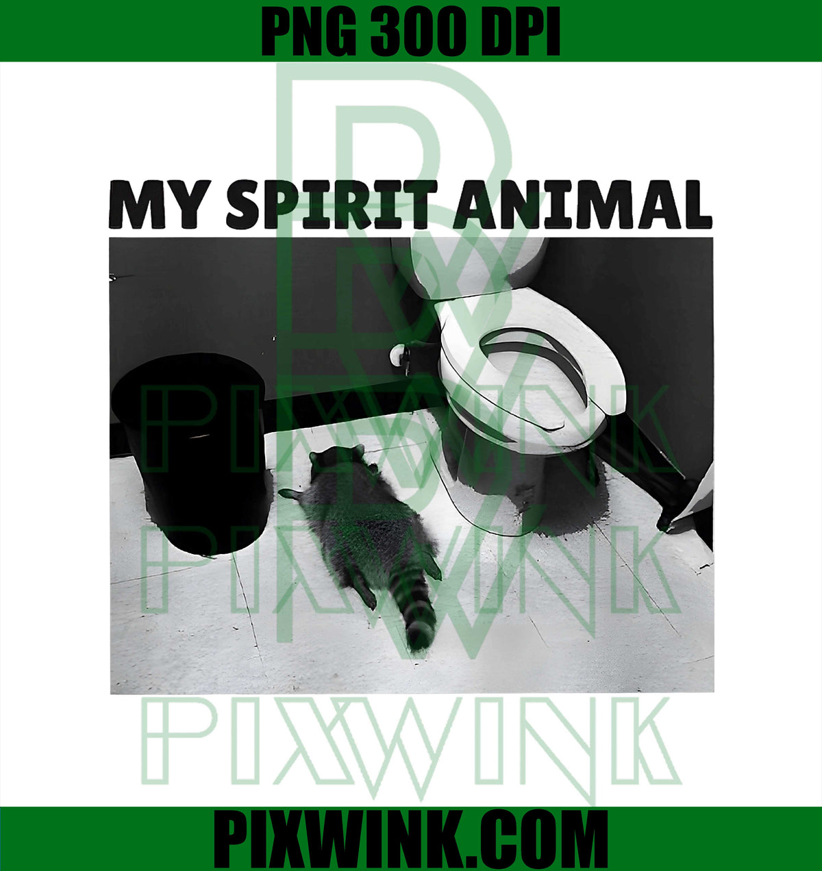 My Spirit Animal, Funny Drunk Raccoon Meme PNG