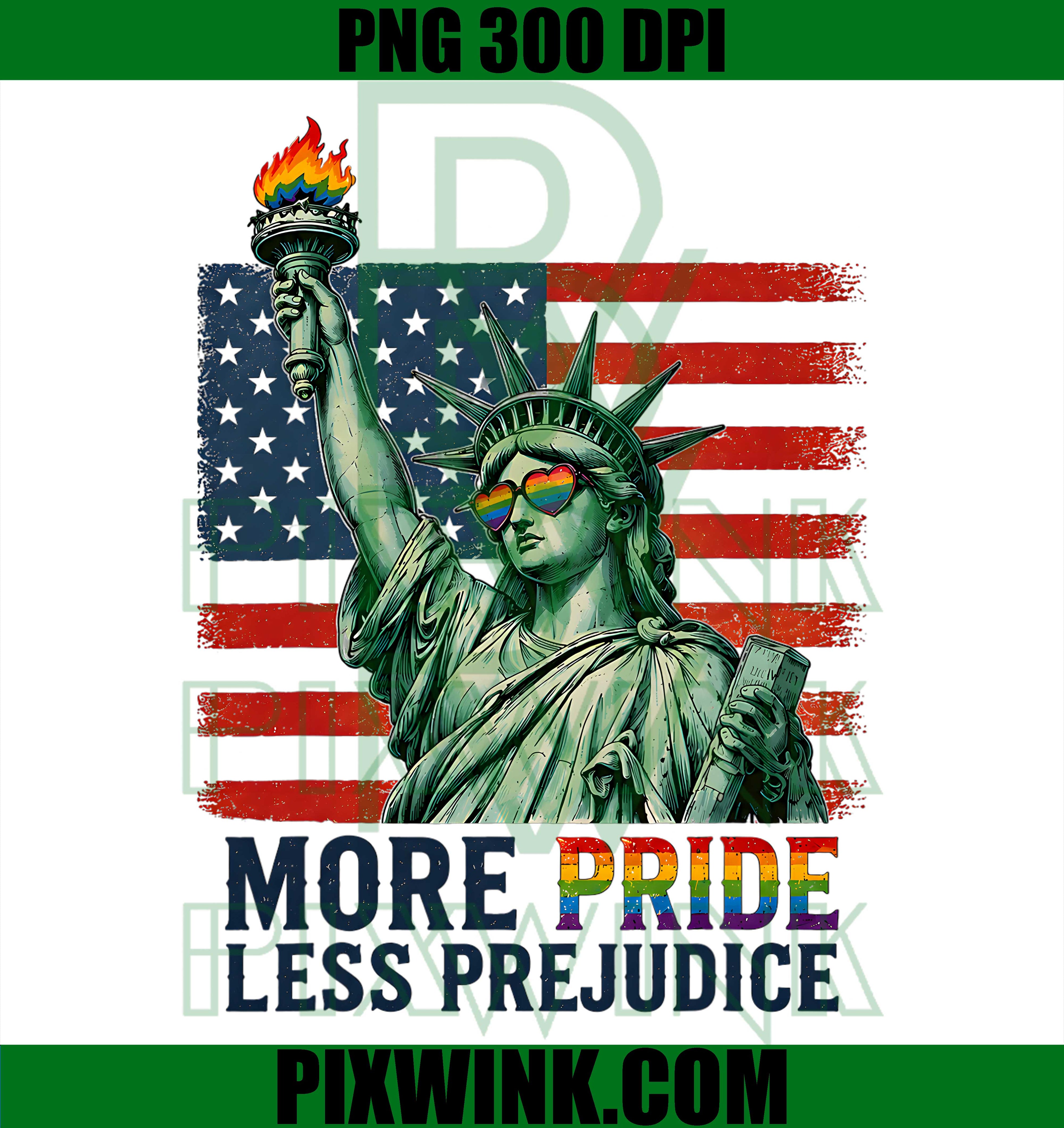Pride Month LGBTQ Equality PNG, More Pride Less Prejudice Rainbow PNG