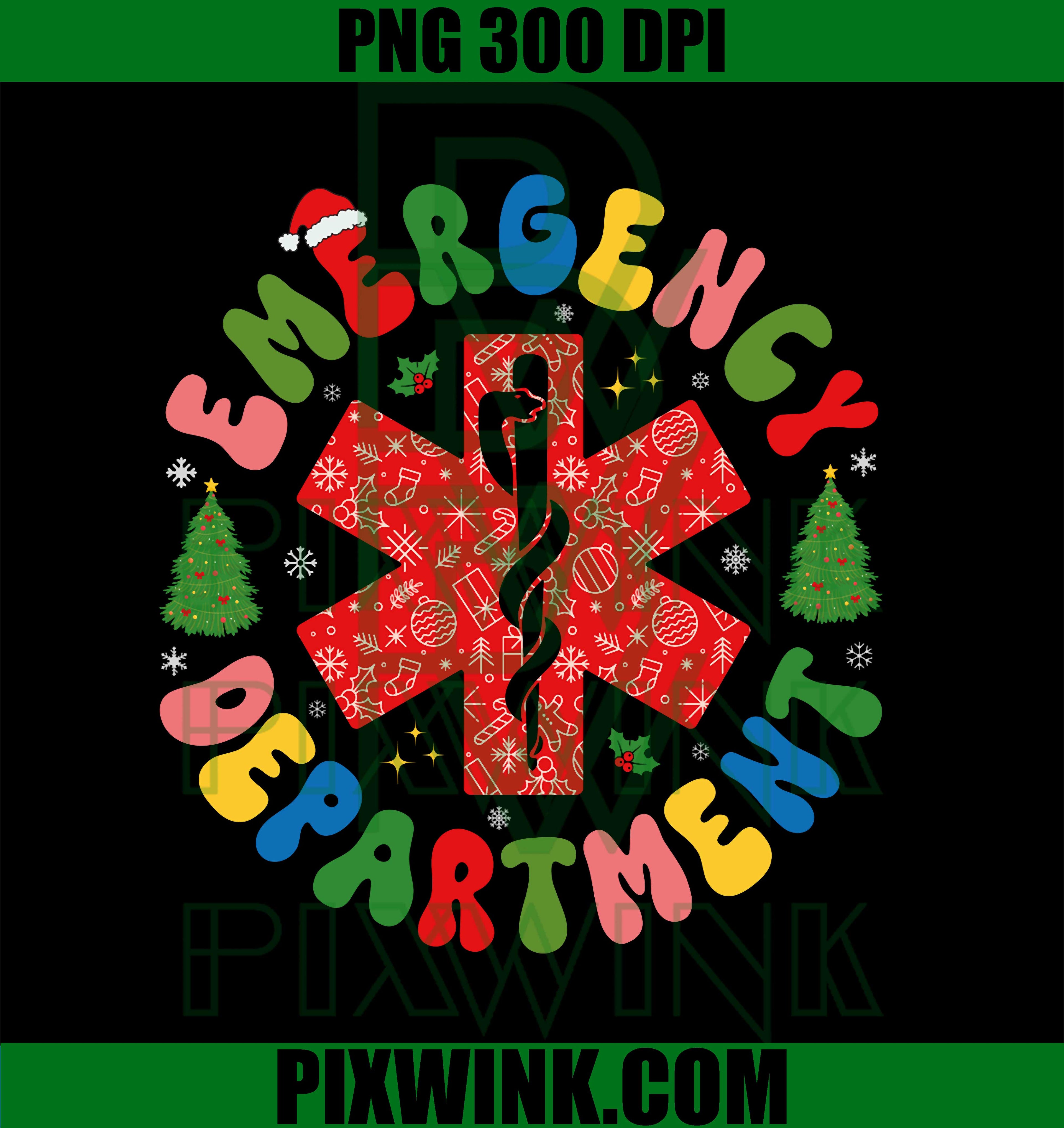 Emergency Department Christmas Emergency Room ER Nurse PNG