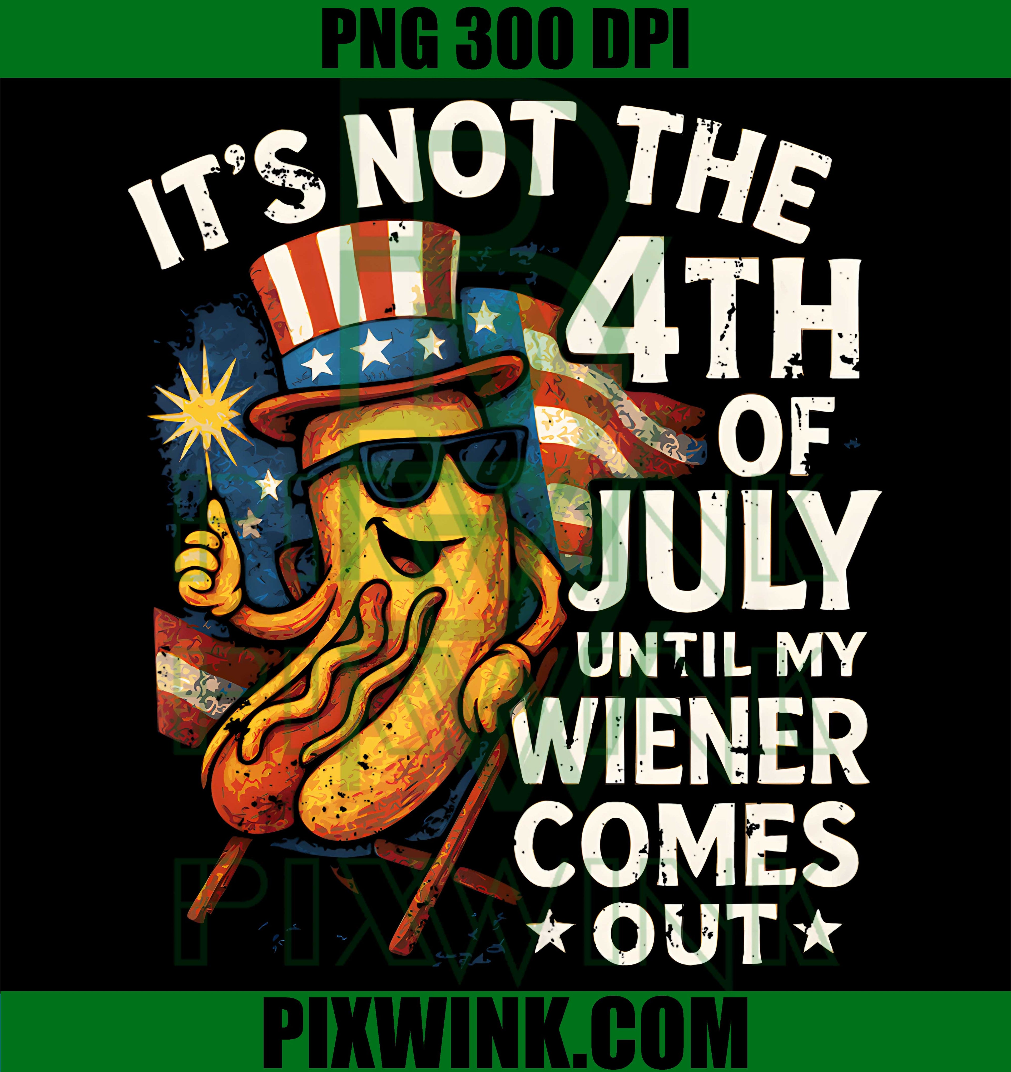 Hotdog Wiener Humor Funny Meme PNG, Summer BBQ Patriotic Joke PNG