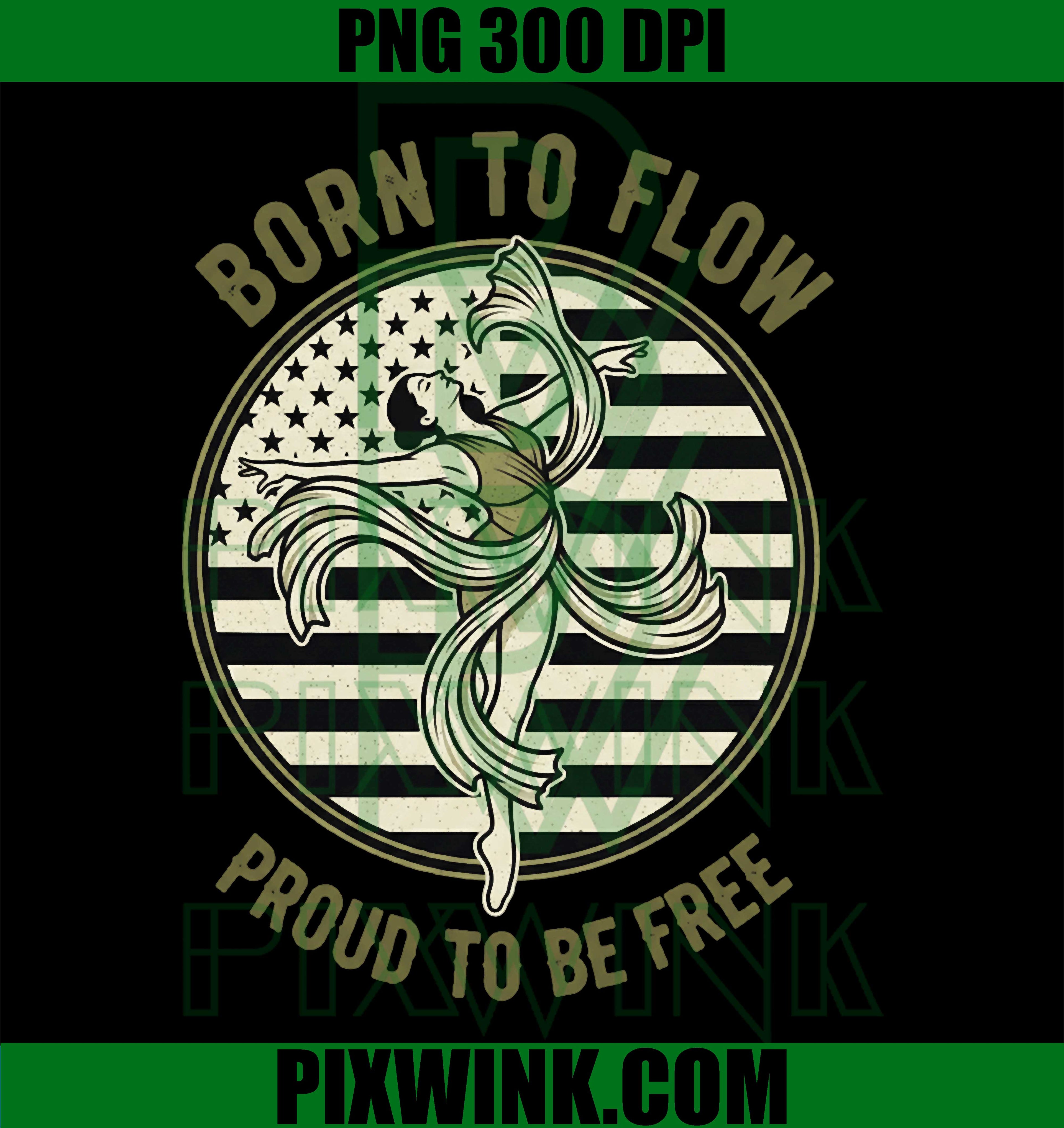 USA Born To Flow PNG, Proud To Be Free PNG, Contemporary Dancer PNG