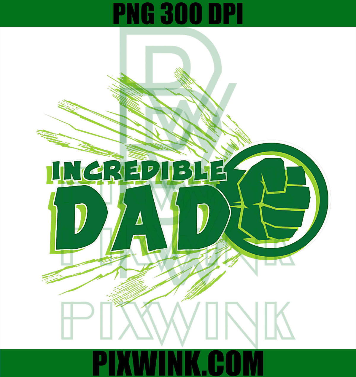 Marvel Hulk Incredible Dad, Family Trip Vacation Father's Day PNG