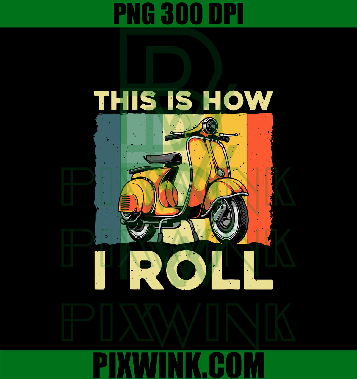 Funny Scooter Design For Men Women Motor Motorcycle Lovers PNG