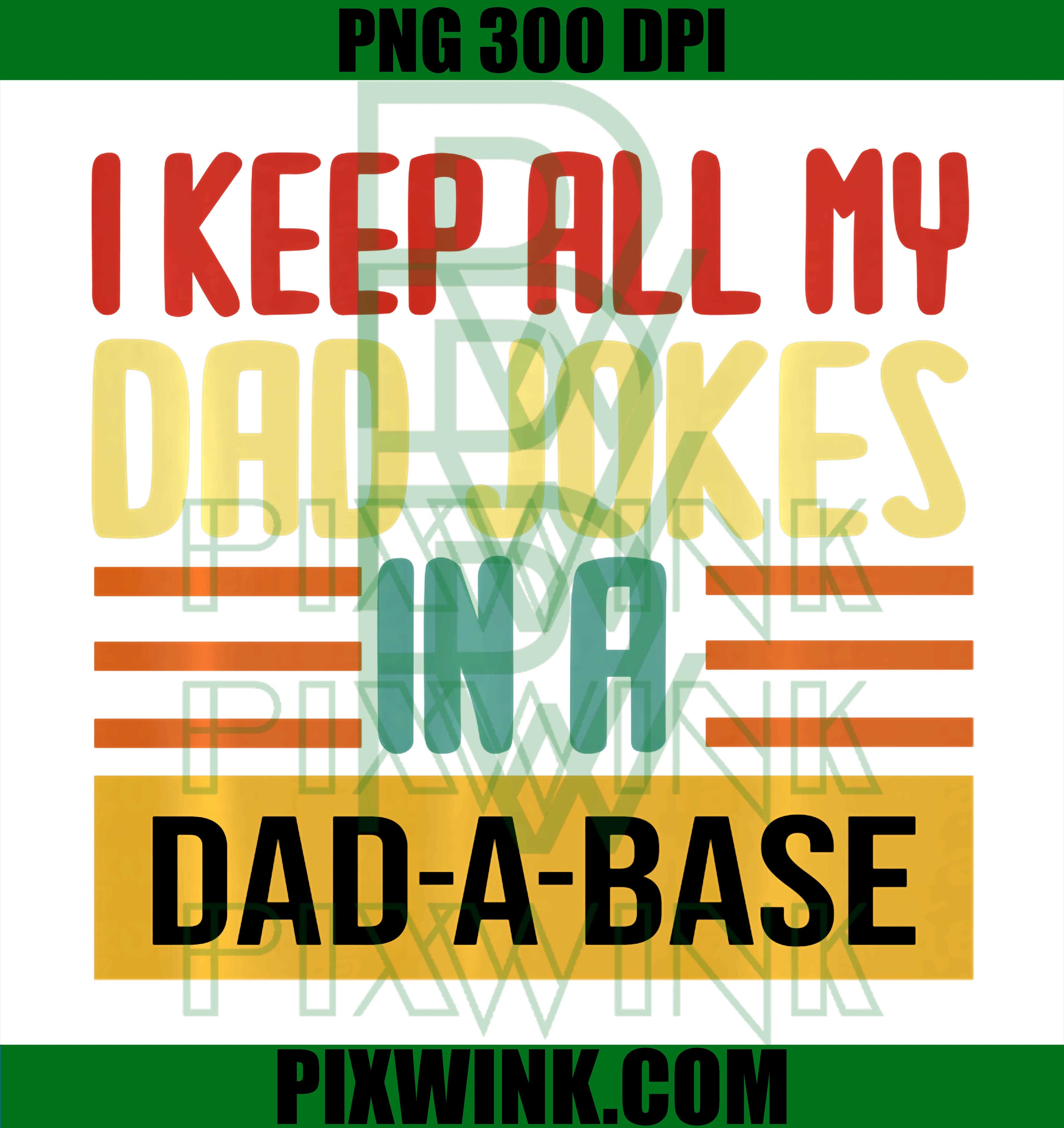 Dad Joke Database PNG, Funny Dad Humor Retro PNG