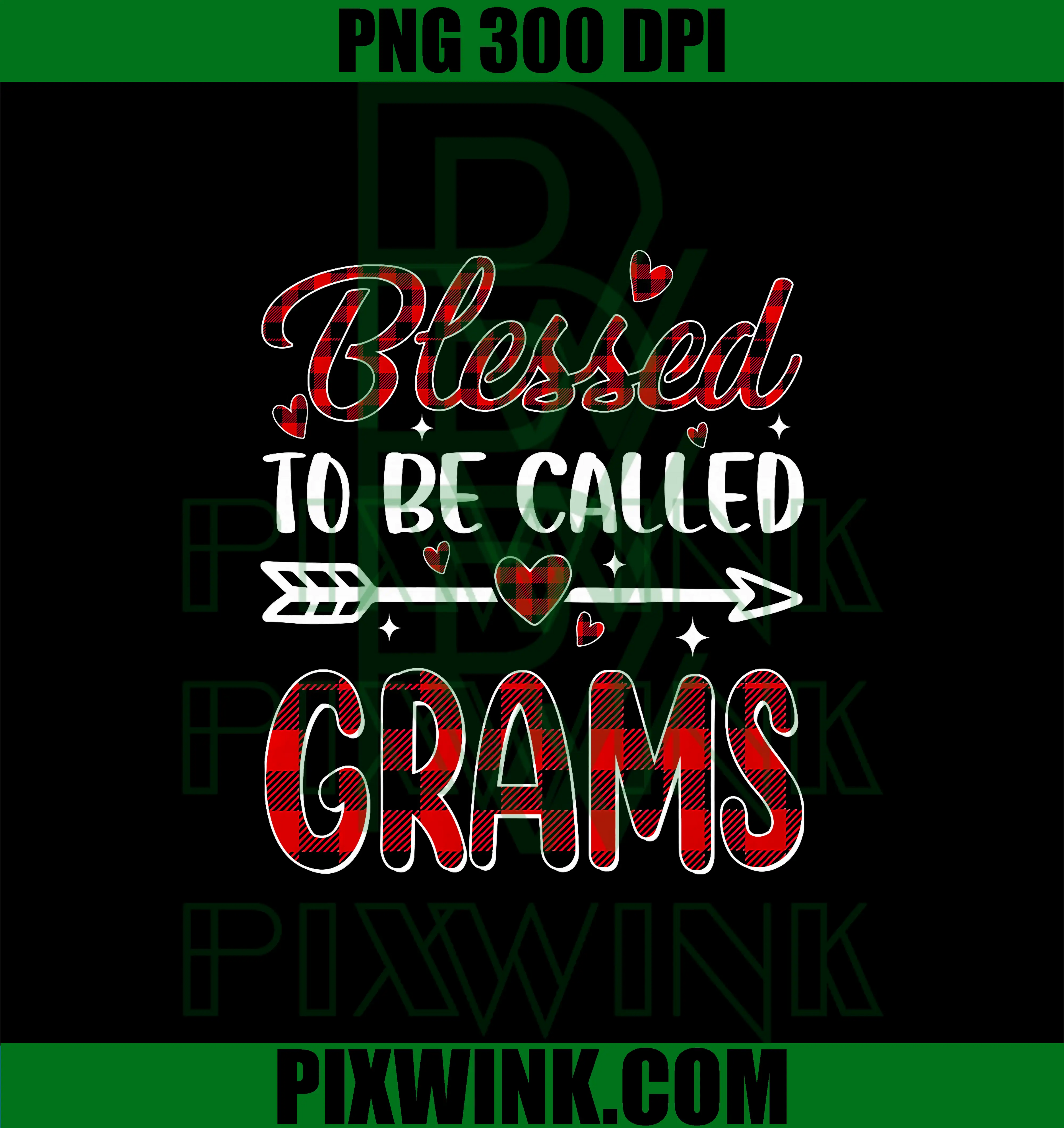Blessed to Be Called Grams PNG, Christmas Family PNG