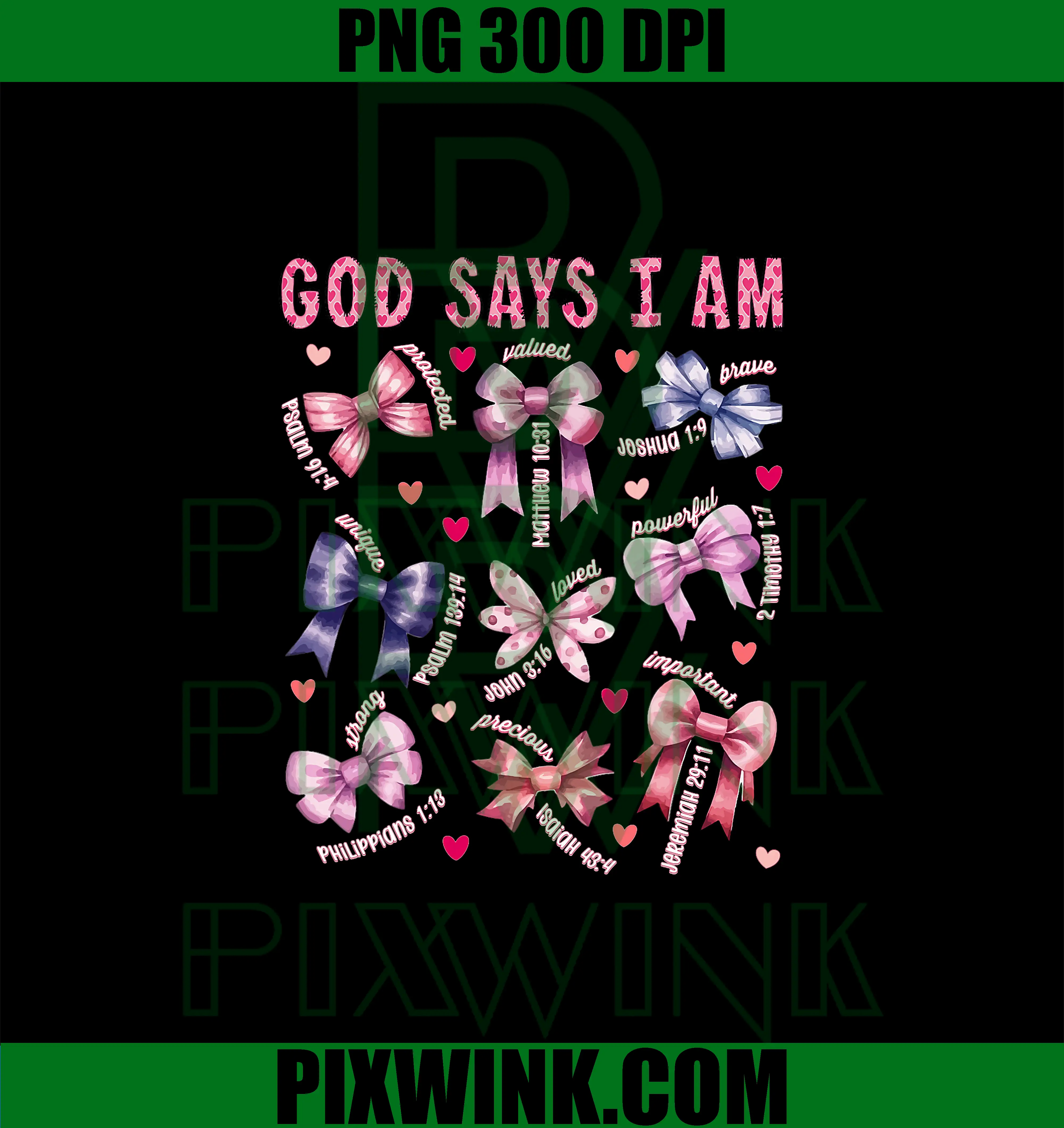 Bow God Say I Am PNG, Christian Bible Verse Jesus PNG