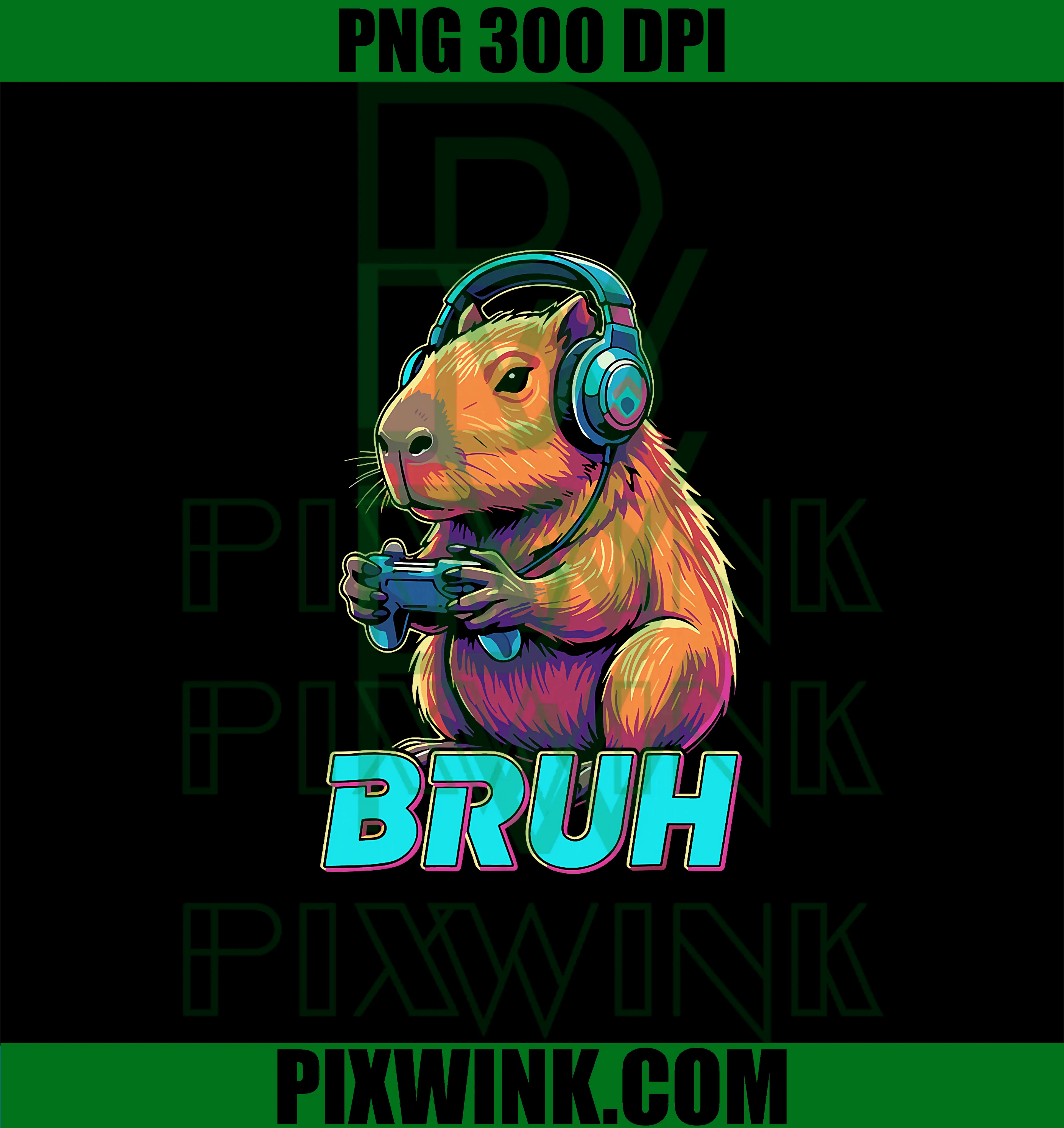 Bruh Capybara Funny PNG, Video Games Capybaras PNG
