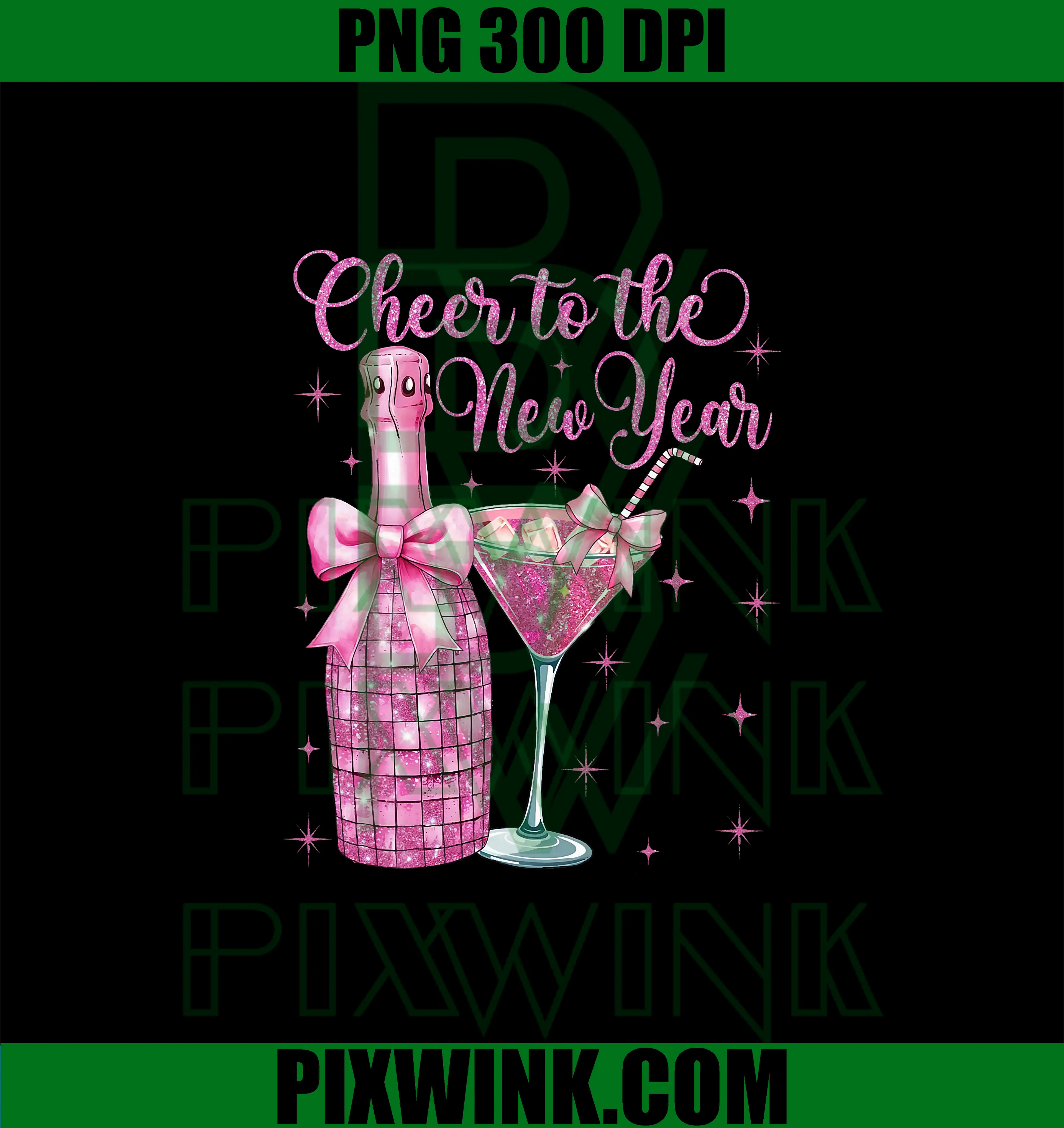 Cheer to The New Year PNG, Happy New Year 2026 Party PNG