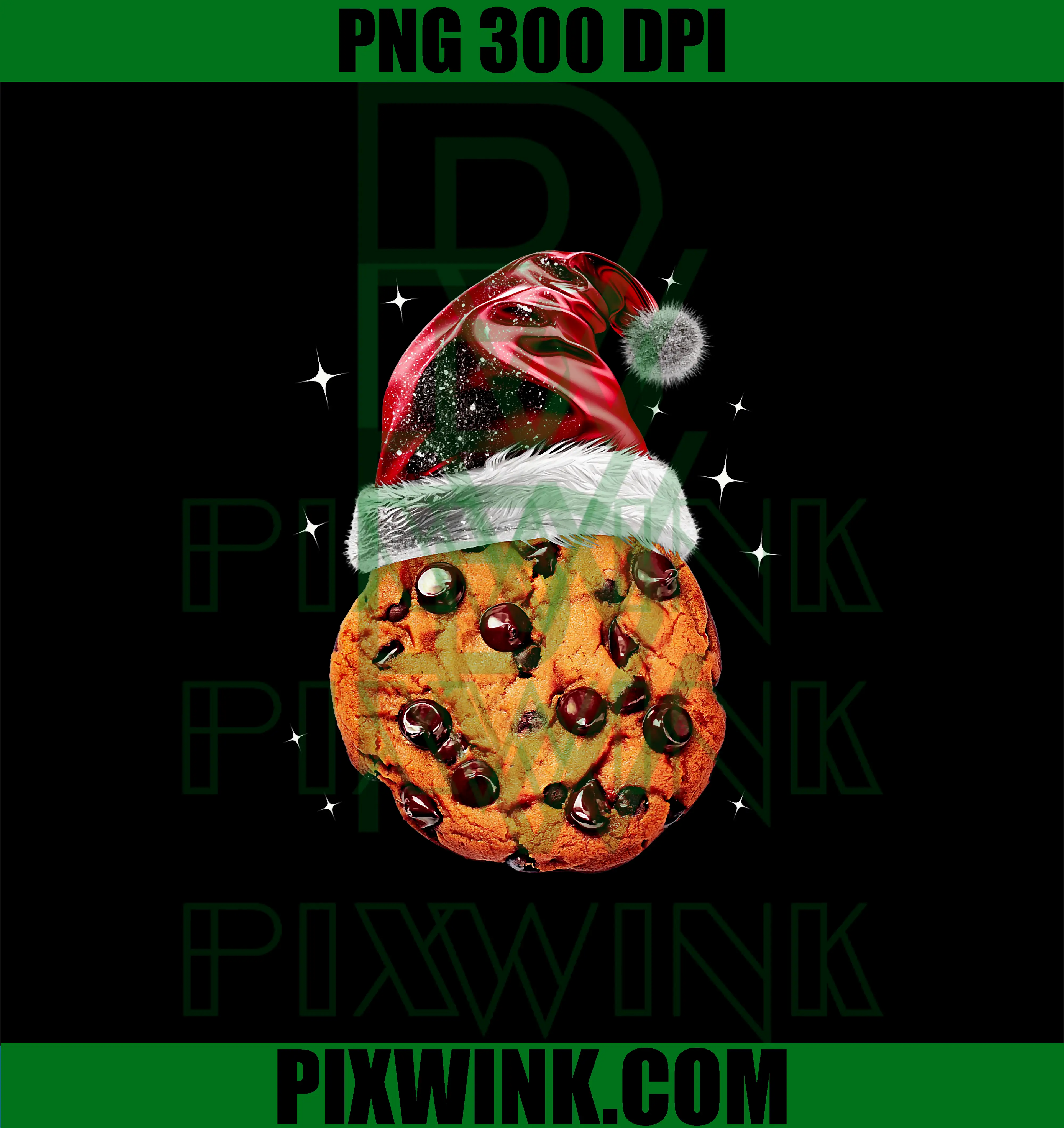 Chocolate Chip Cookie PNG, Christmas Lazy Party PNG