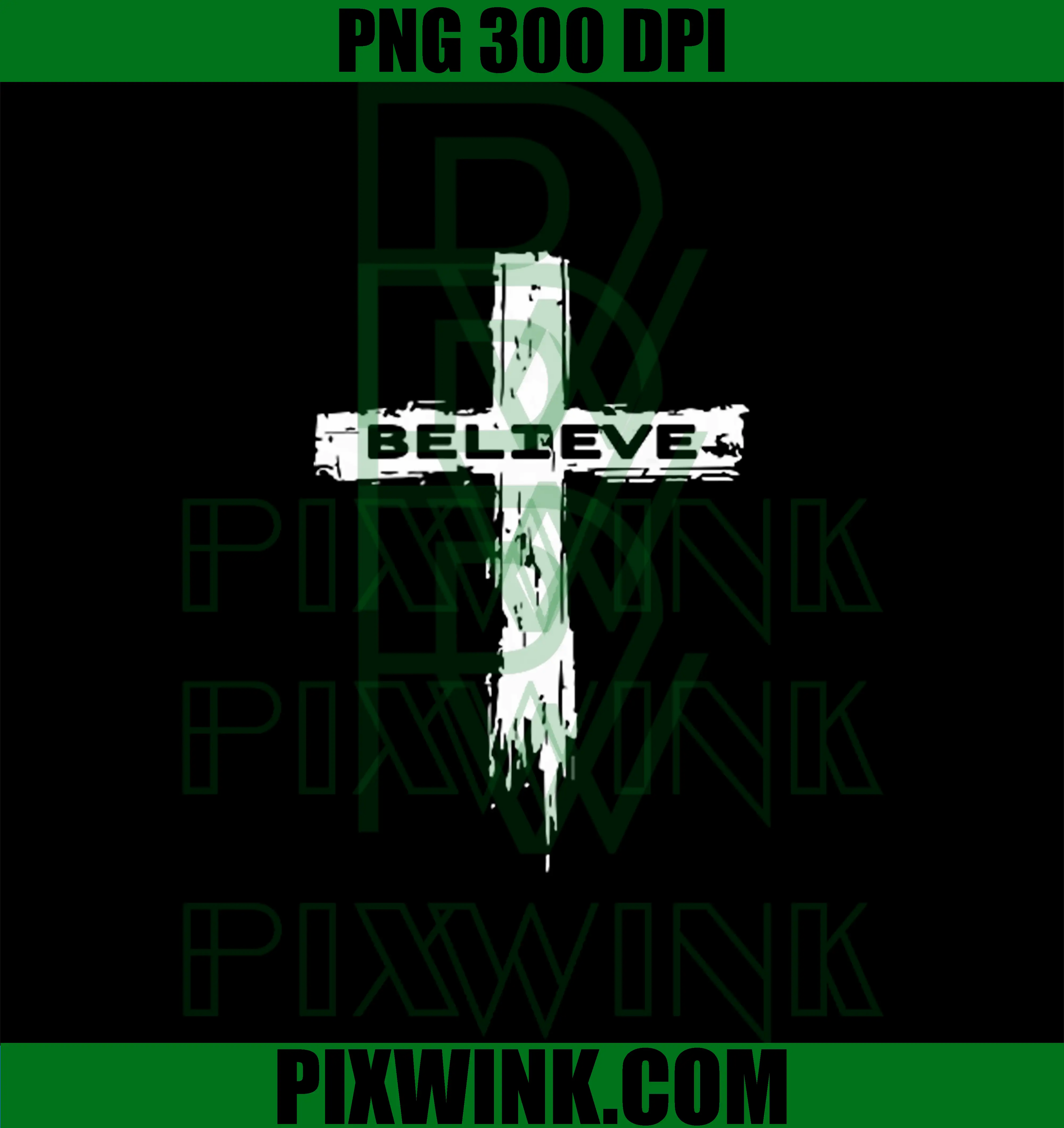 Christian Cross PNG, Religious Believe Graphic PNG