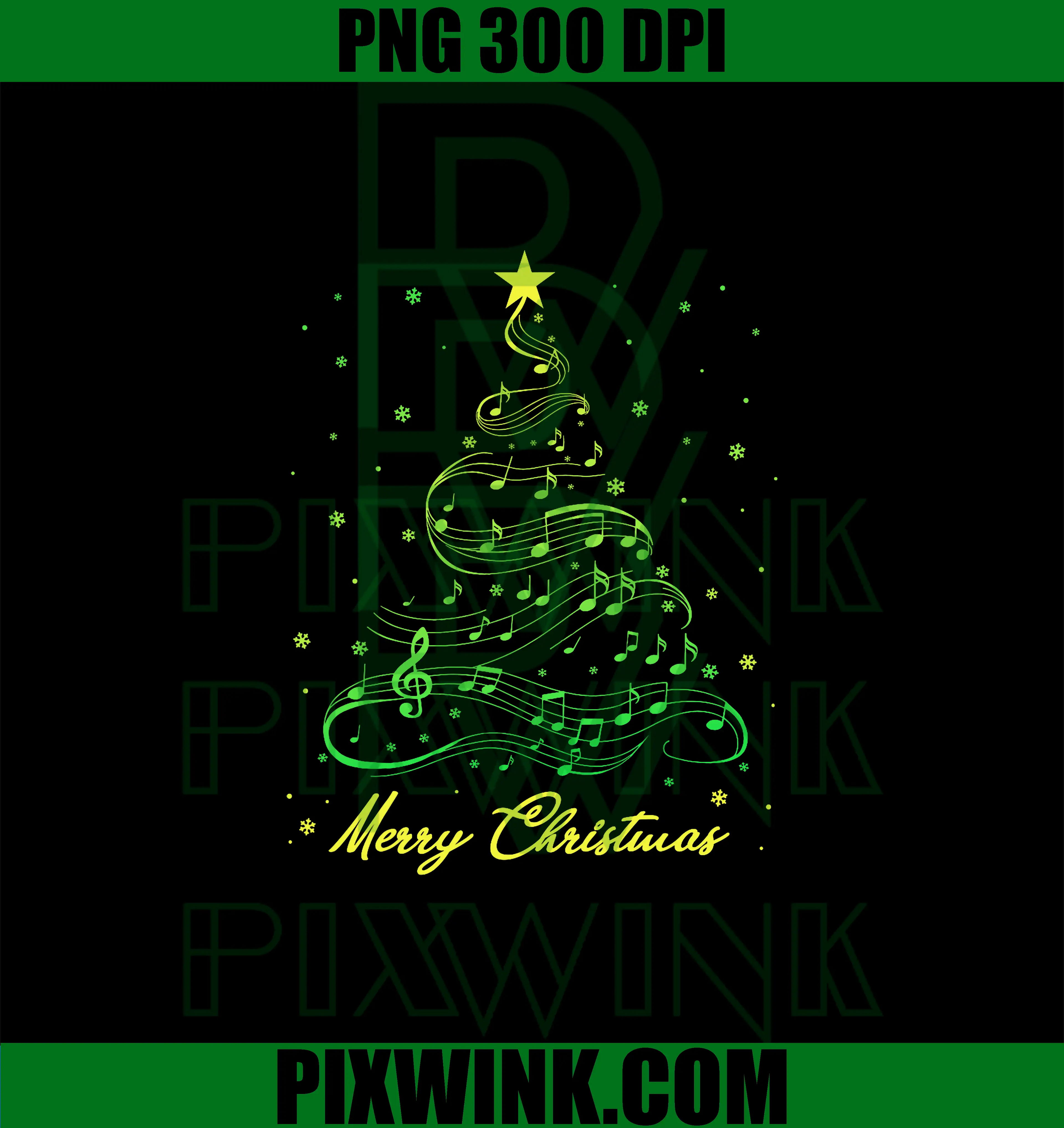 Christmas Music Tree PNG, Musical Notes  PNG, Music Lovers Teacher PNG