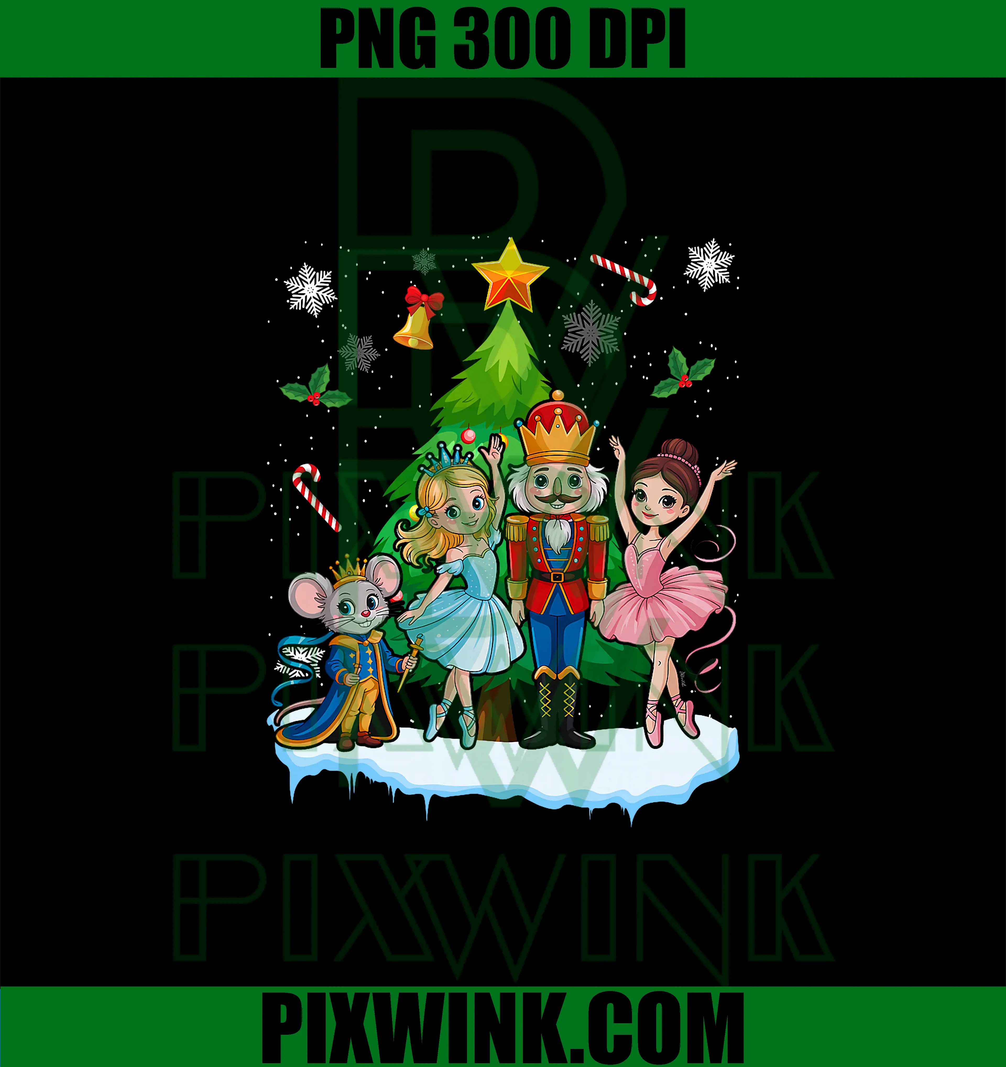 Squad Ballet Dance PNG, Christmas Nutcracker PNG