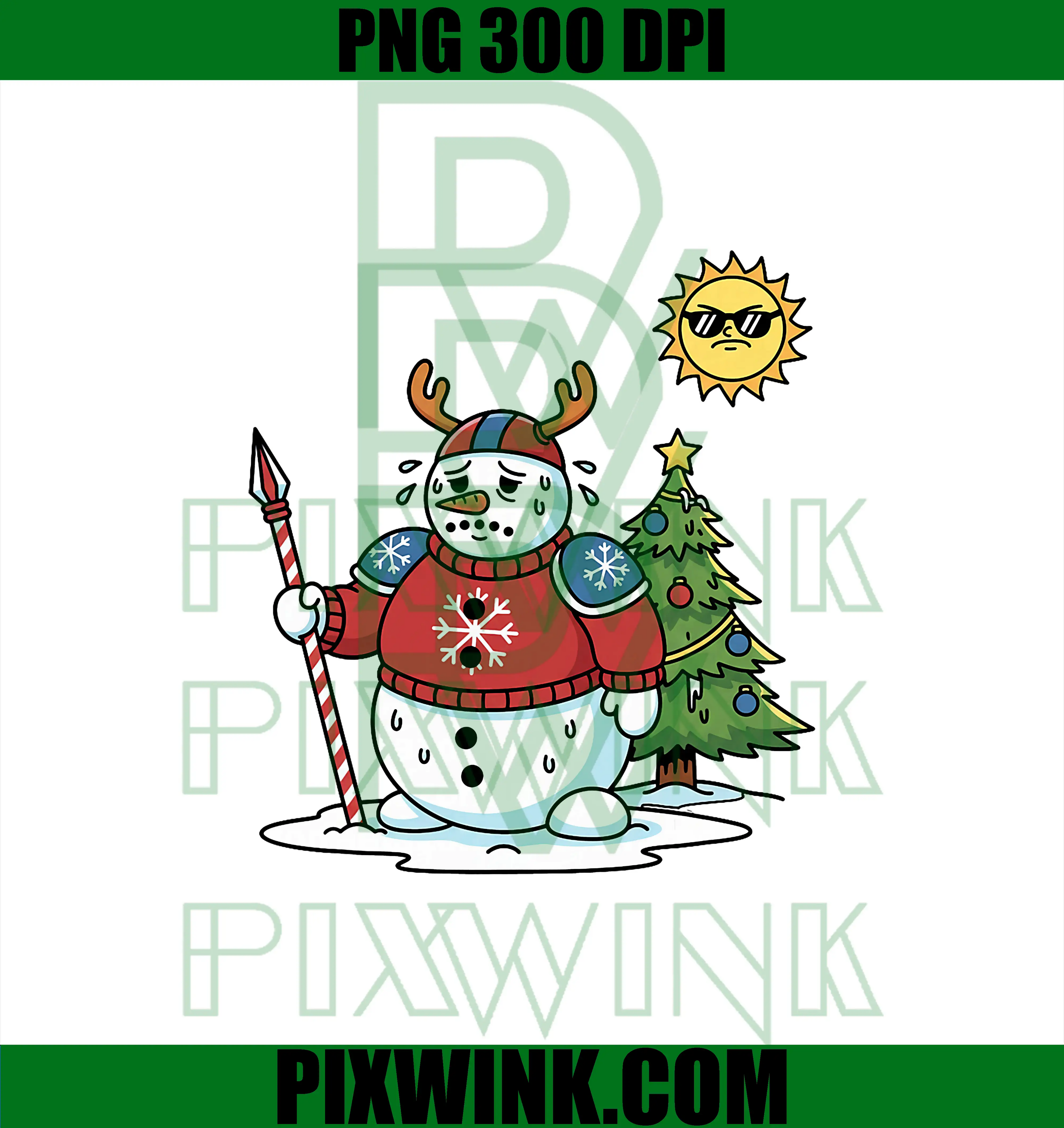 Climate Warrior Snowman PNG, Funny Christmas Humor PNG