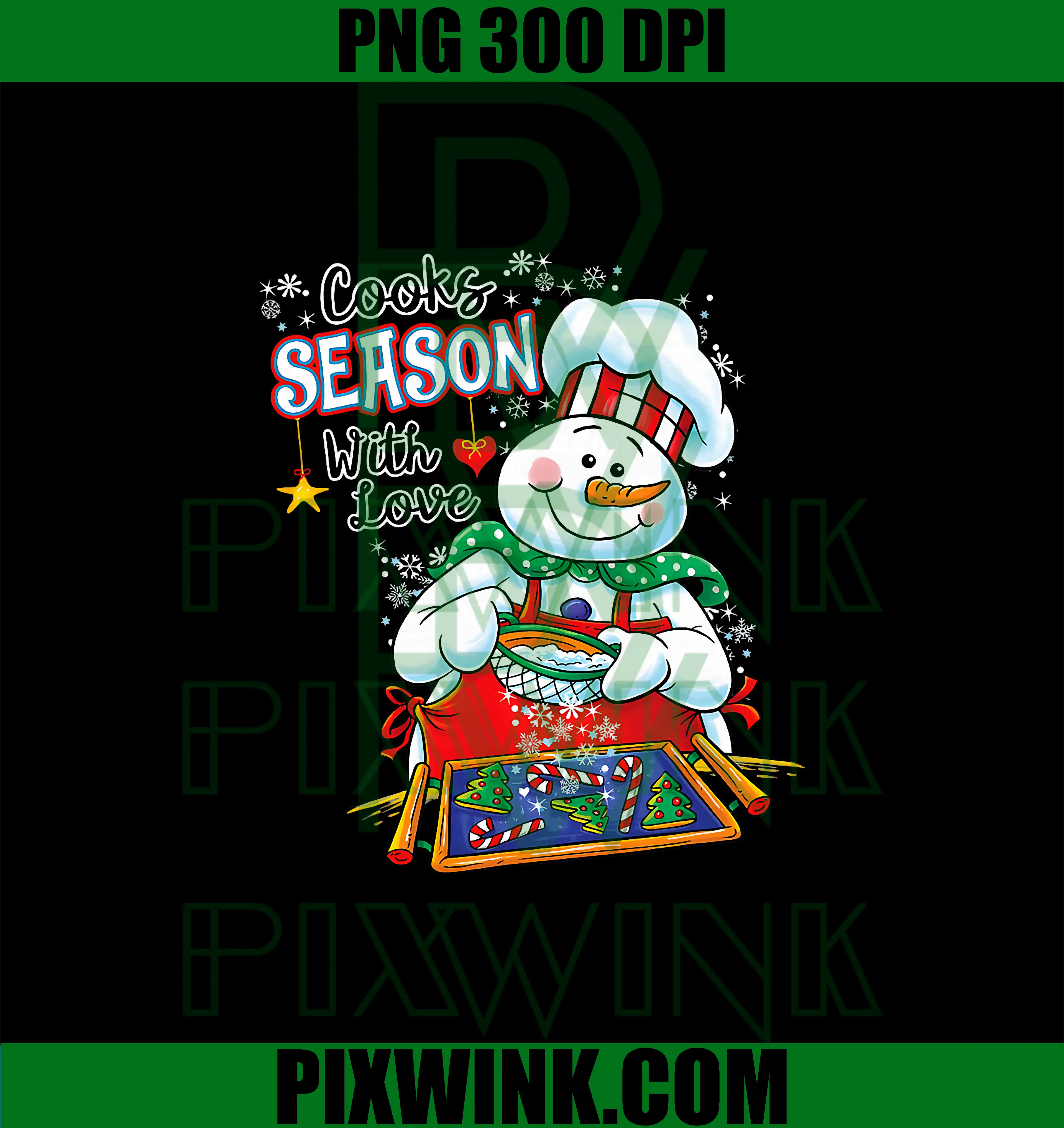 Cooks Season with Love PNG, Cafeteria Crew PNG, Lunch Lady Christmas PNG