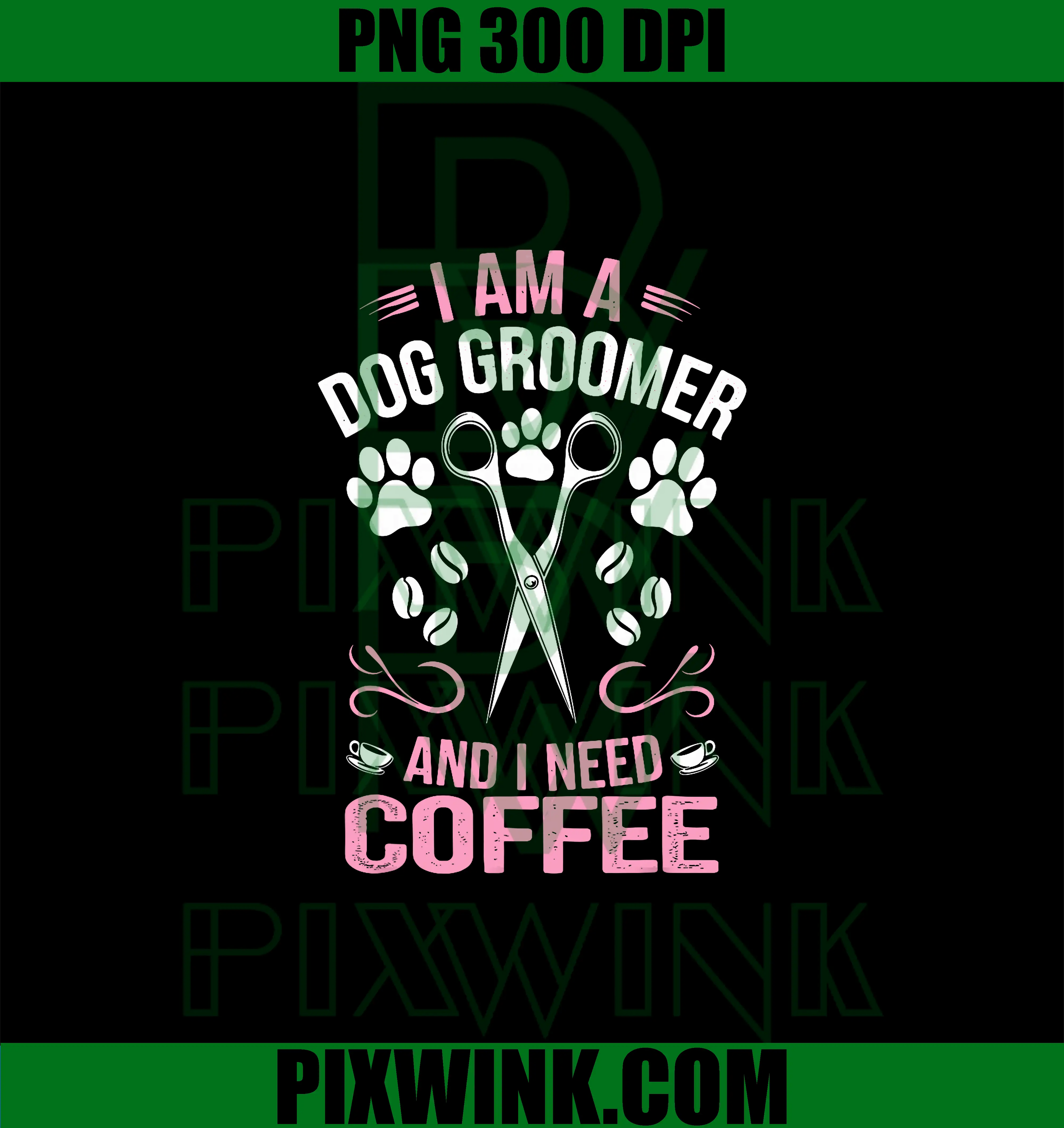 Cool Dog Groomer Art PNG, Dog Grooming Pet Groomer PNG