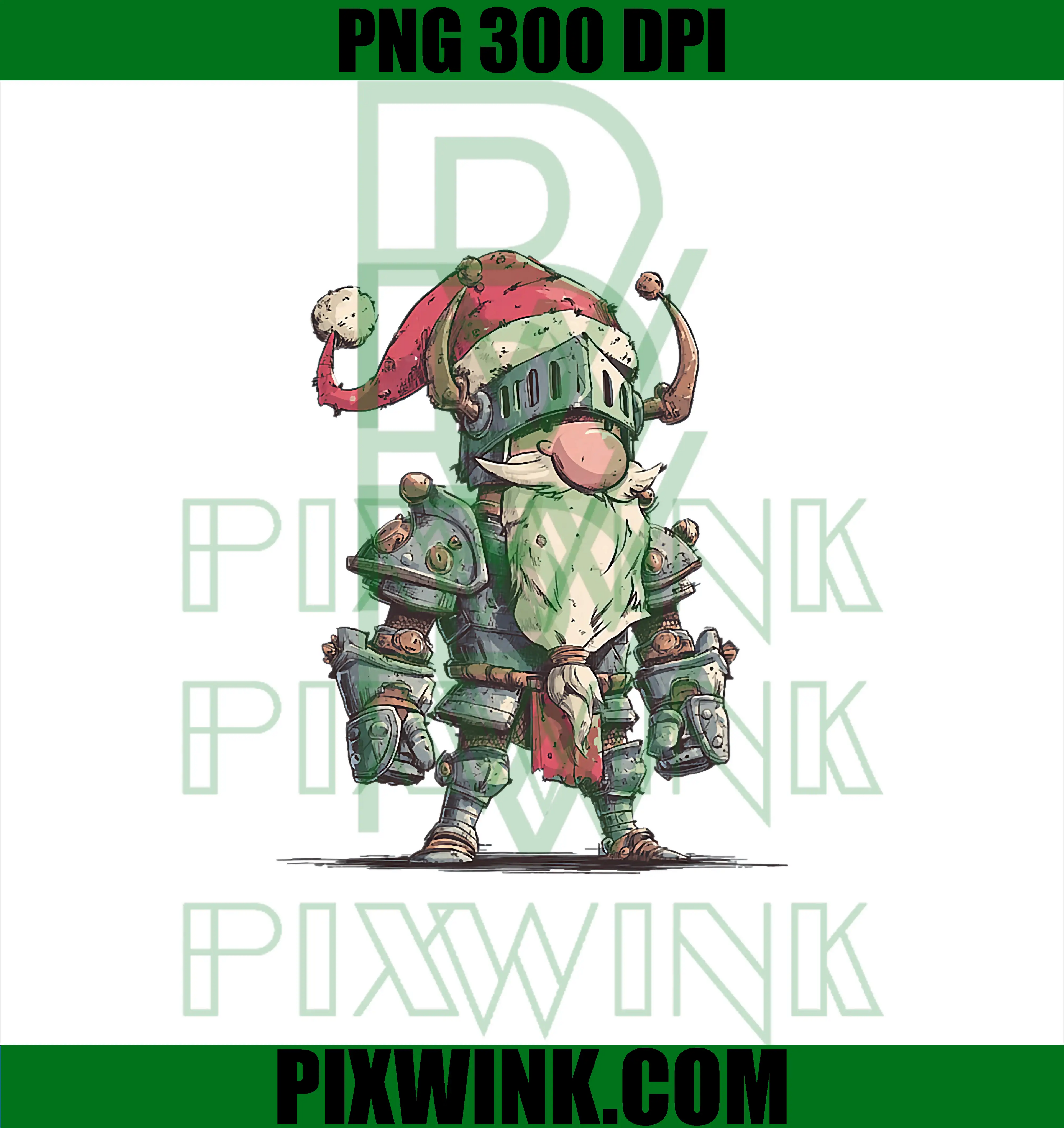 Cool Knight in Armor in Christmas PNG, Chrismas Knight PNG