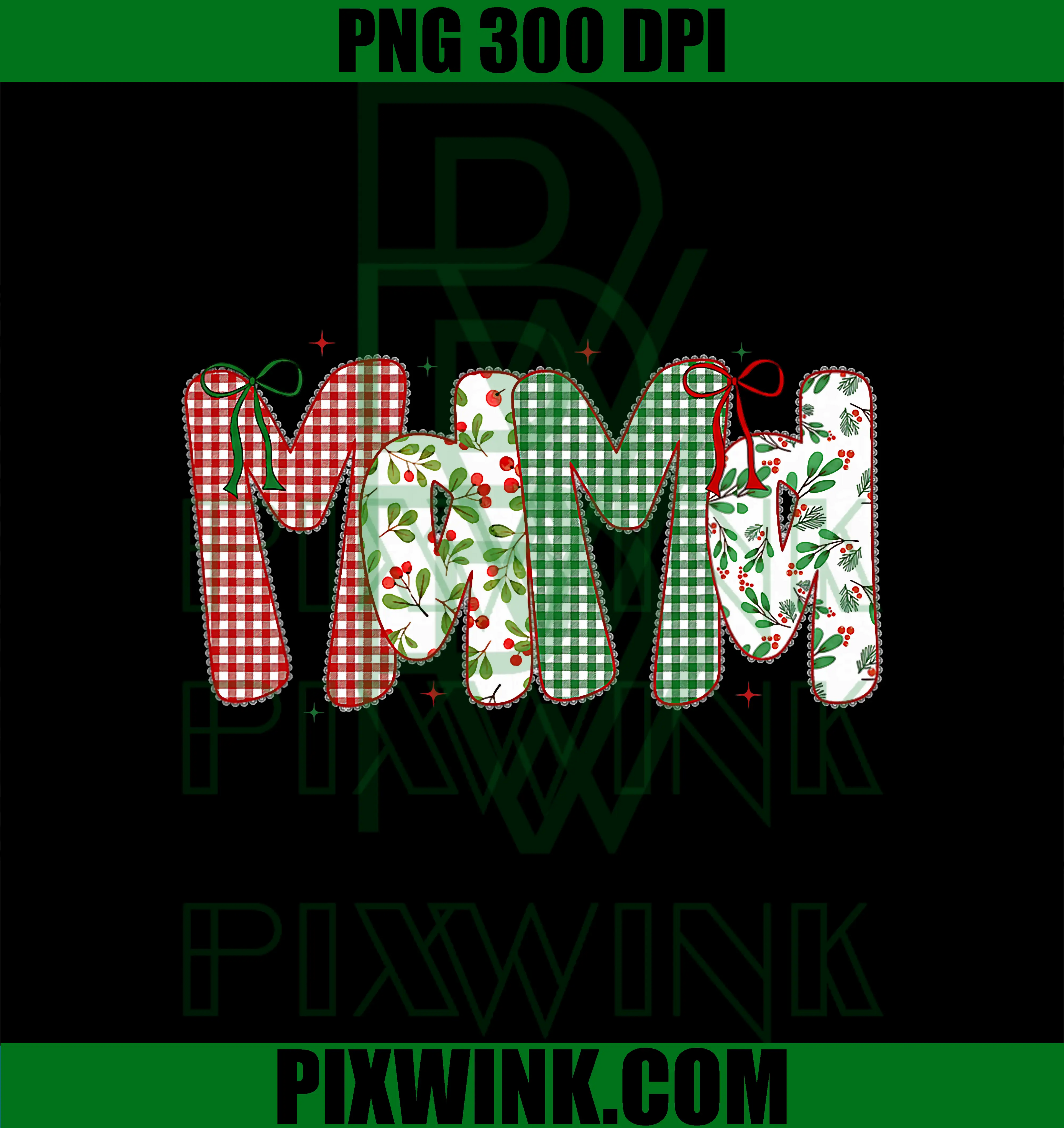 Coquette Merry Christmas Mama PNG, Mini Matching Xmas Family PNG