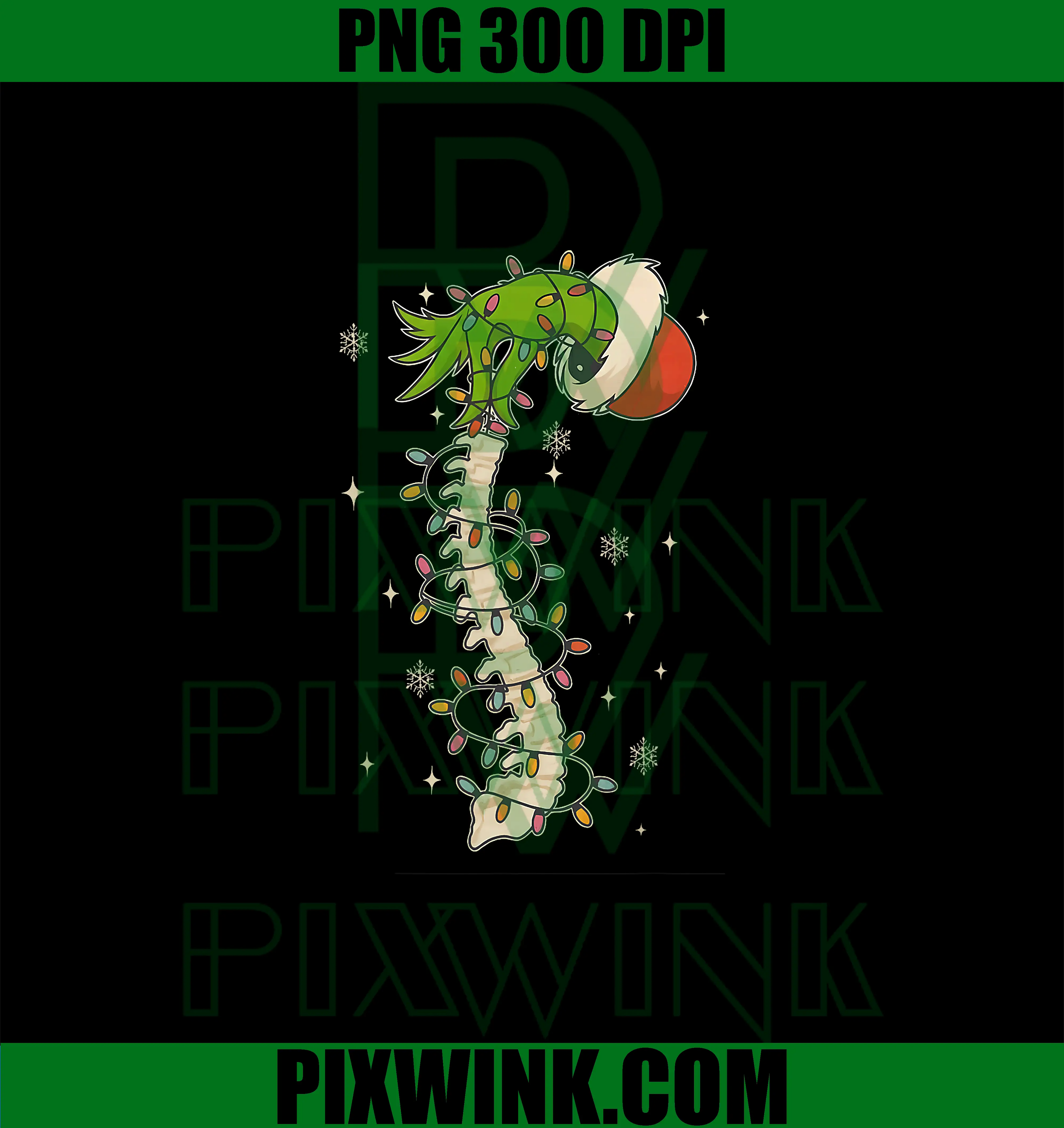 Coquette Orthopedic Nurse Christmas PNG, Xmas Spine Skeleton PNG
