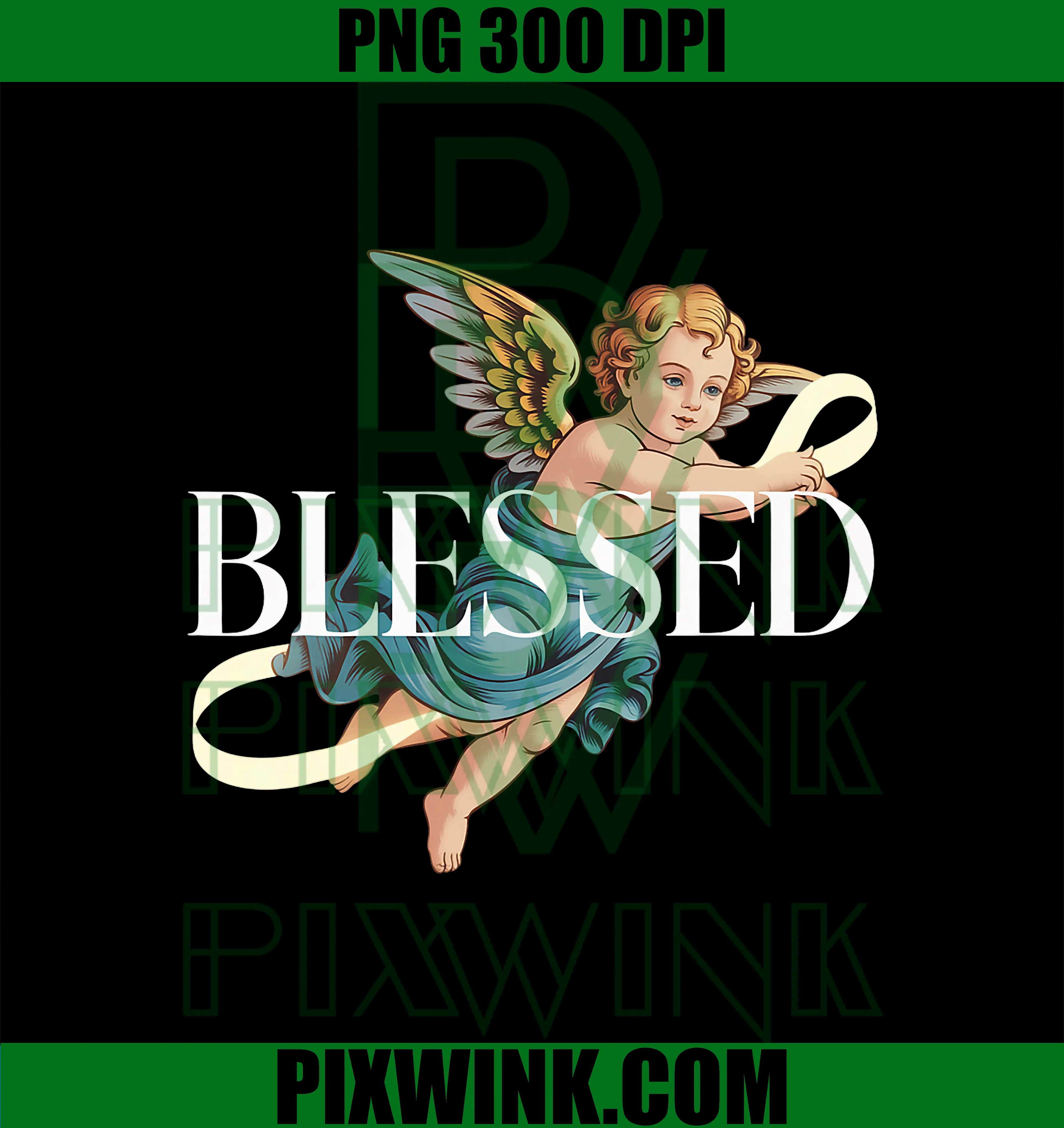 Cute Blessed PNG, Cherub Angel PNG, Angelic Art Baby Angel PNG