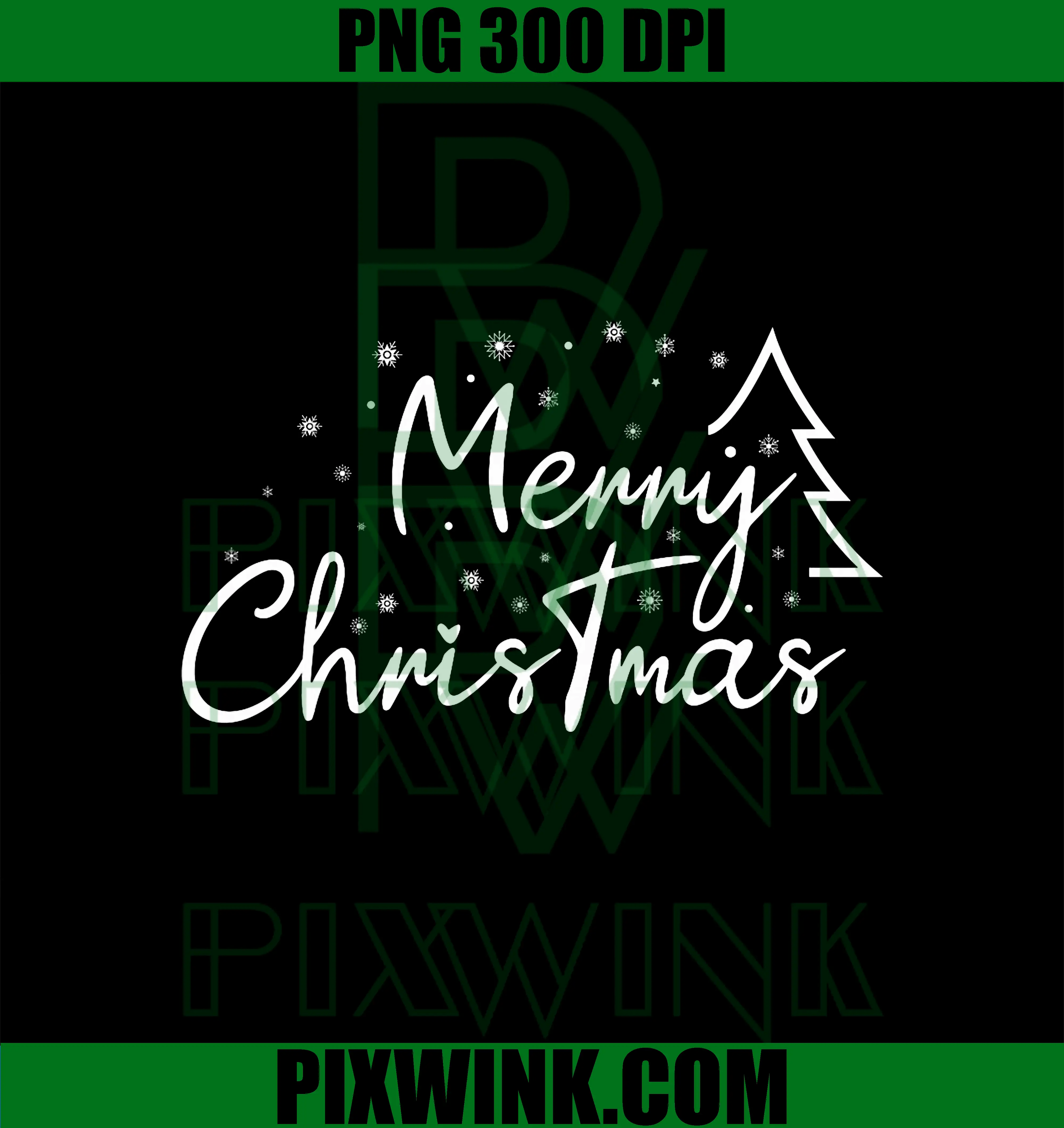 Cute Simple Merry Christmas Tree PNG, Family Matching Xmas PNG