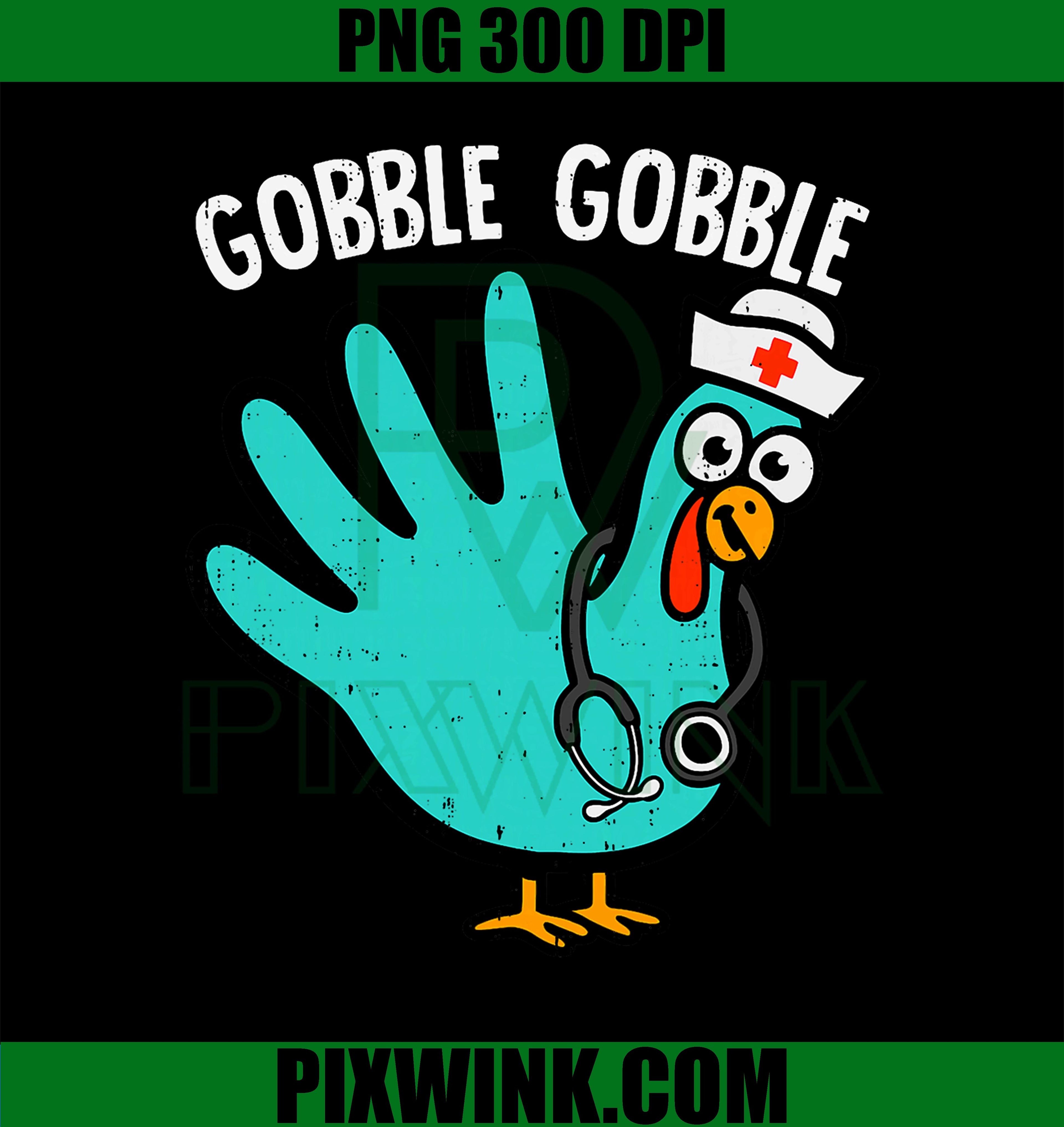 Cute Turkey Glove Nurse PNG, Thanksgiving PNG