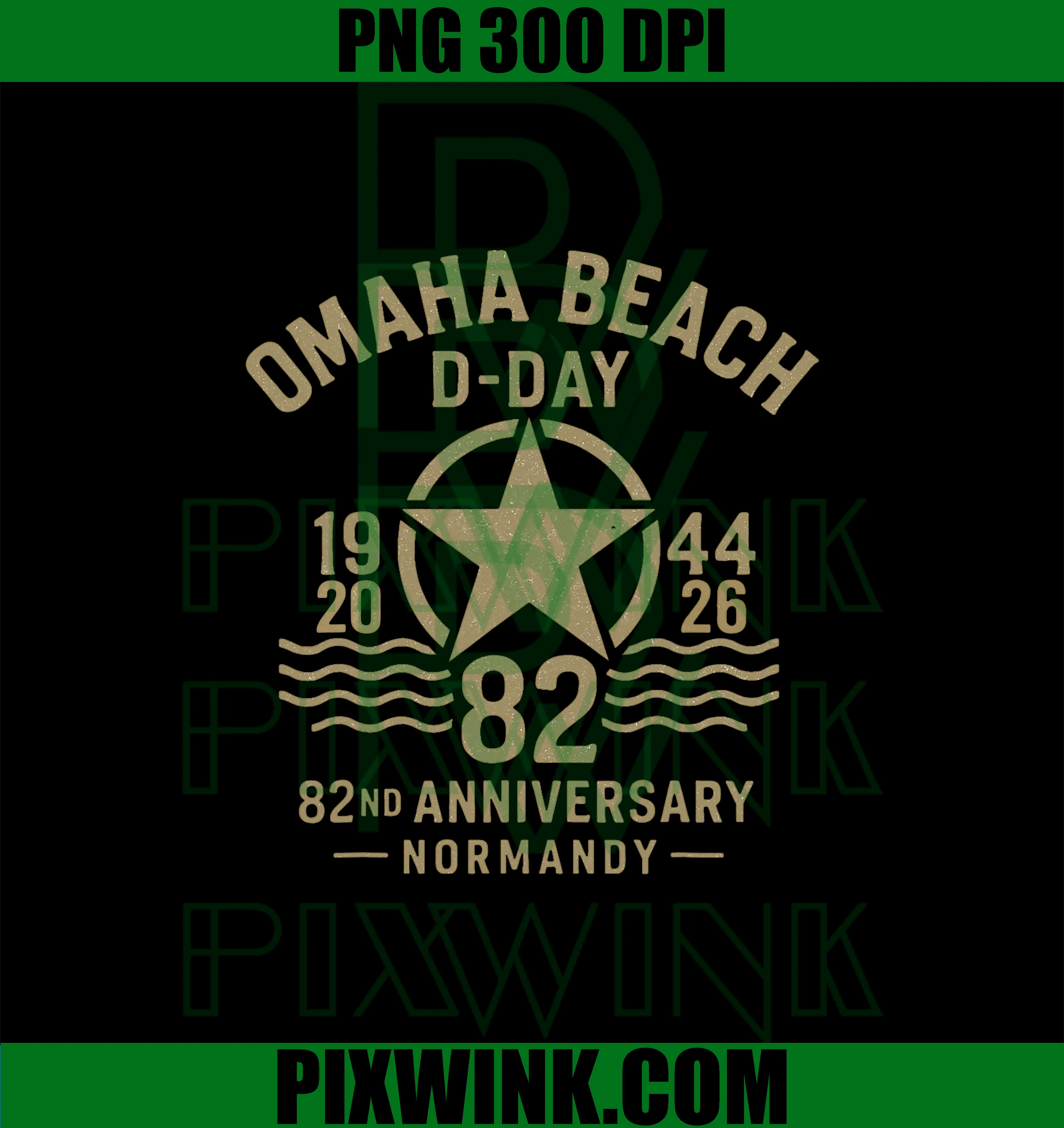 D-Day Omaha Beach 1944 PNG, D-Day 82nd Anniversary 2026 Normandy PNG