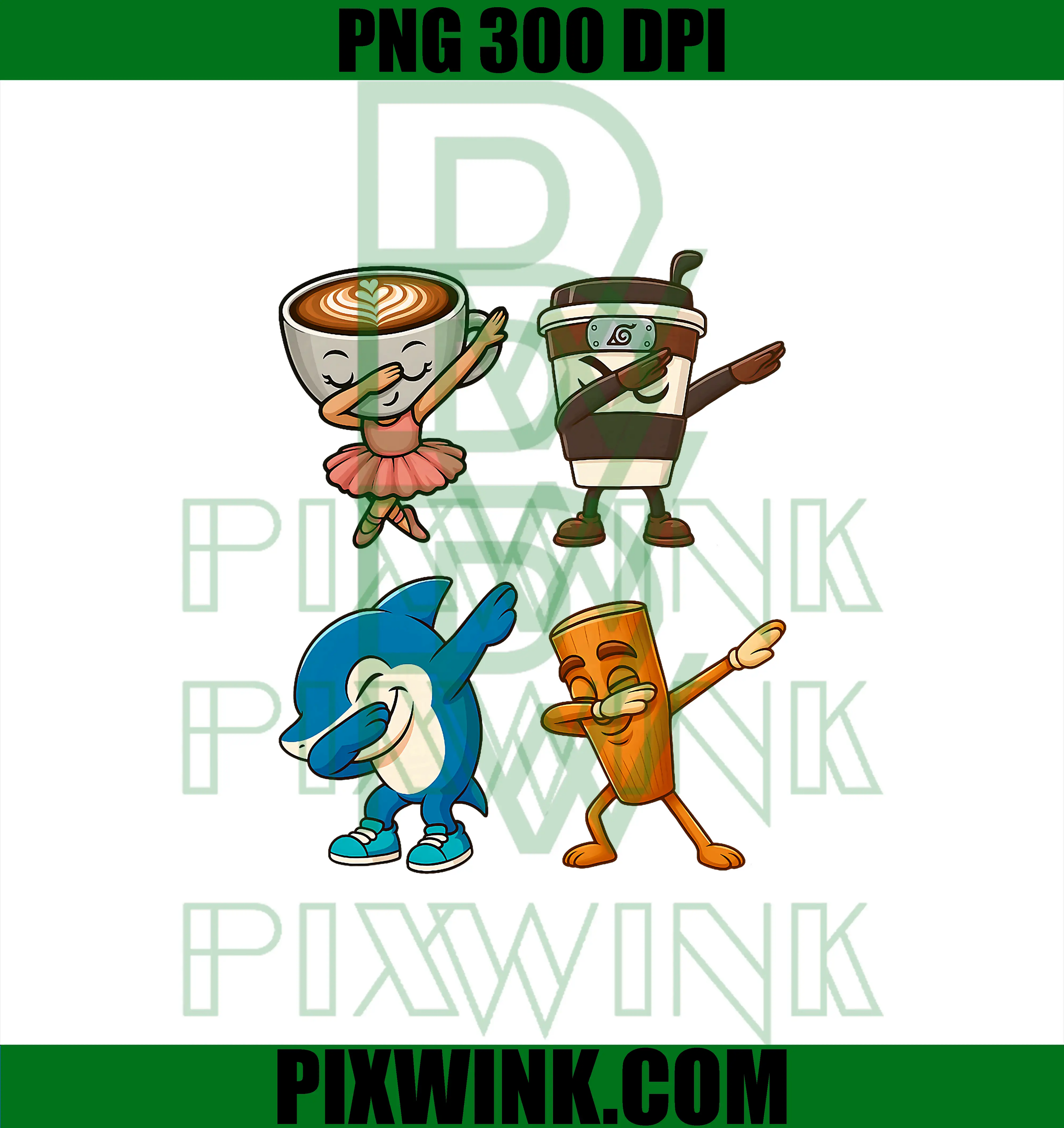 Dabbing Cute Italian Brainrot PNG, Meme Character PNG
