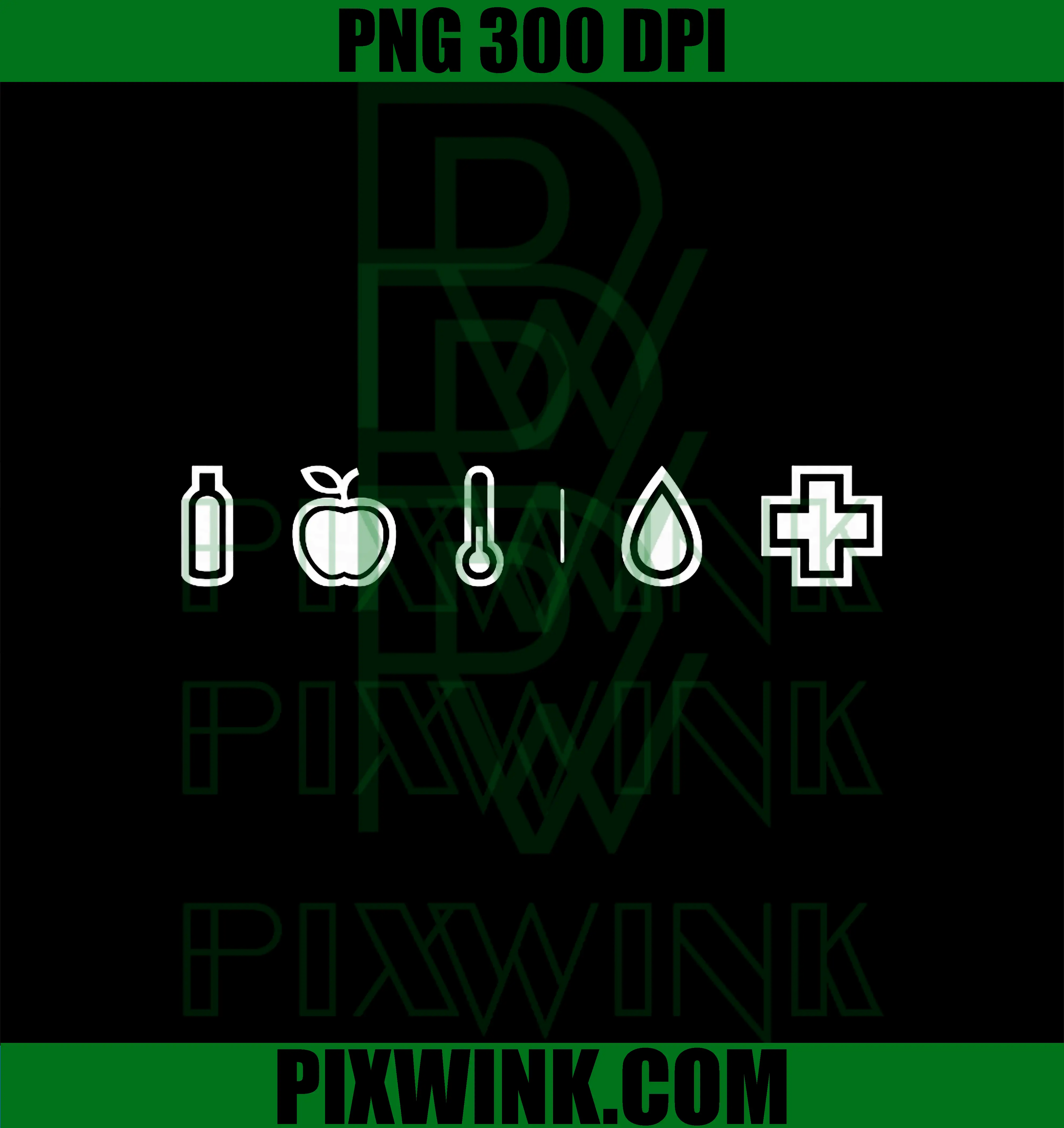 DayZ Survival Icons PNG, Clean Medical Status Symbols PNG