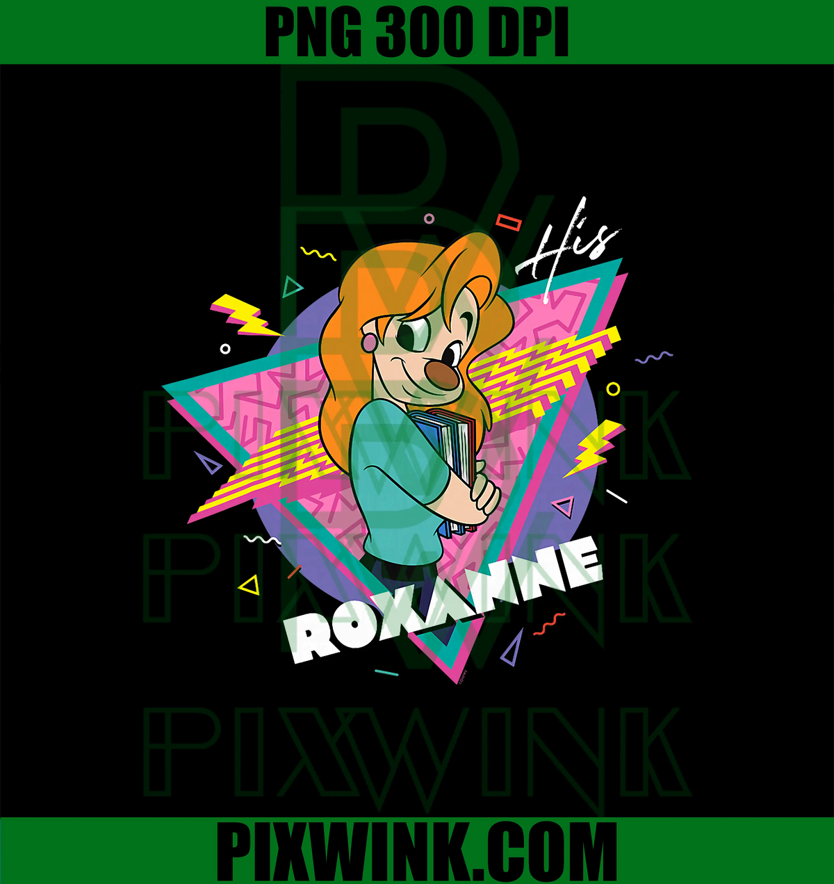 Roxanne Disney PNG, Disney A Goofy Movie Retro ’90s PNG