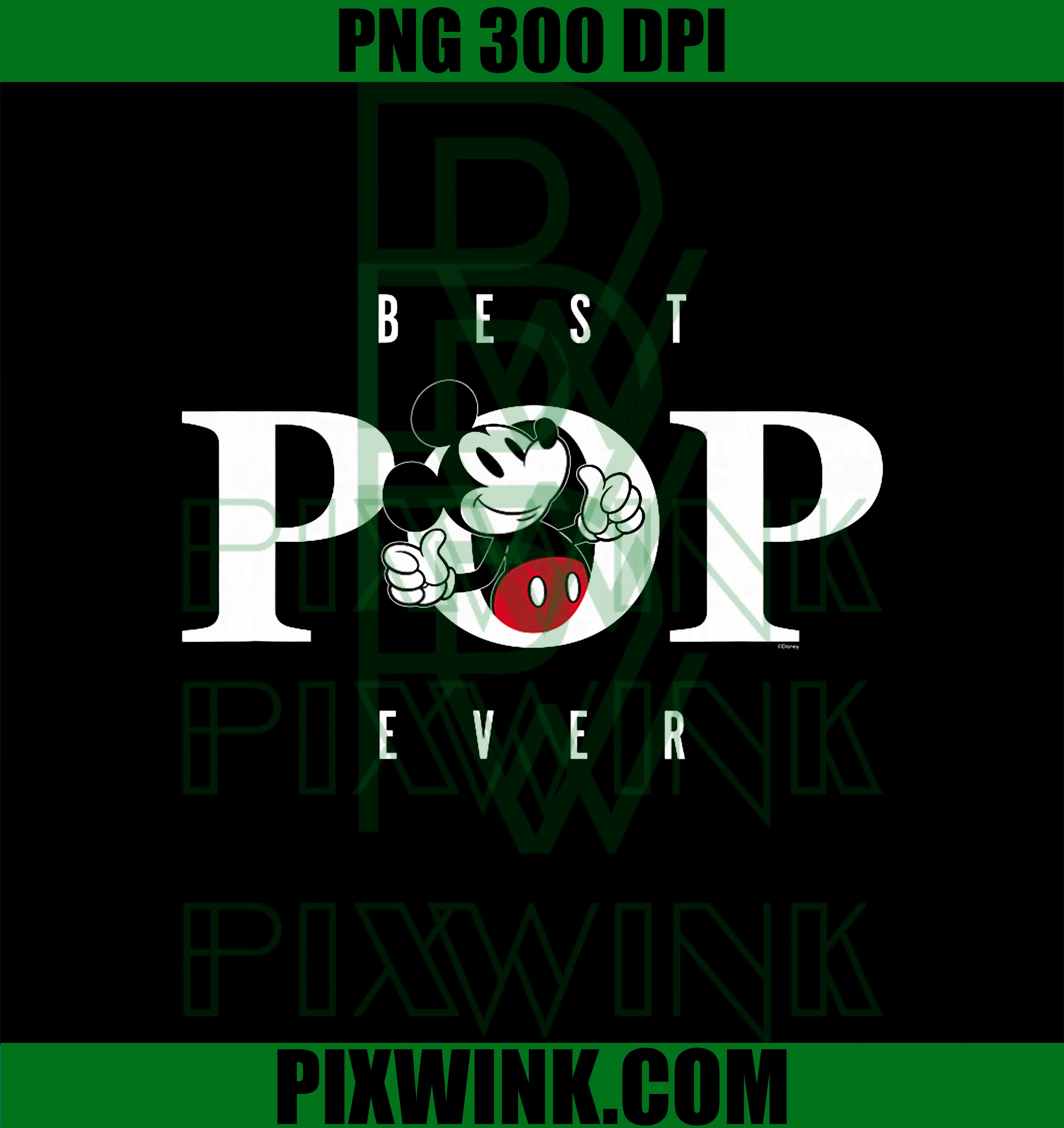 Best Pop Ever PNG, Disney Mickey Mouse Thumbs Up PNG