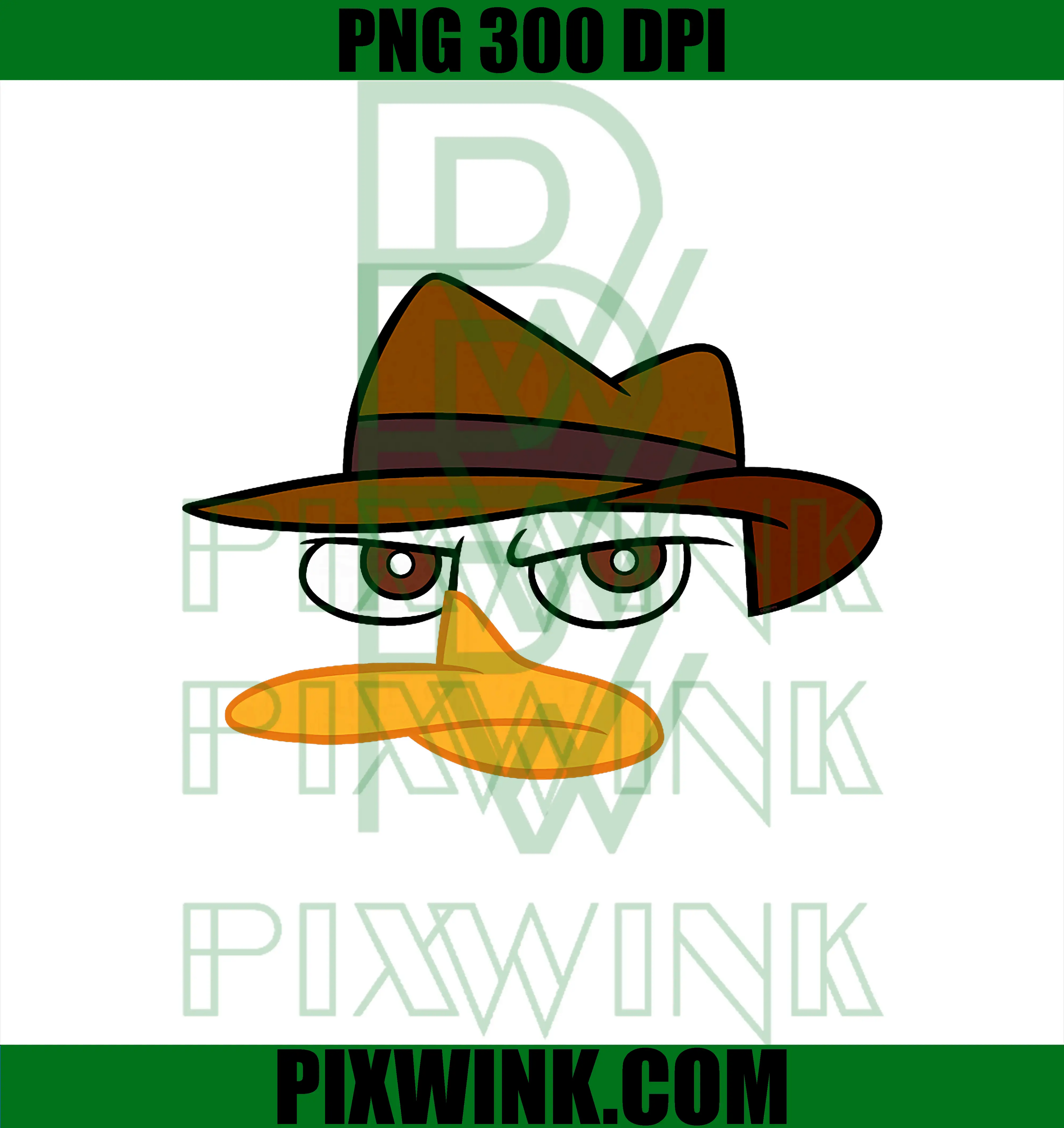 Big Face Perry The Platypus PNG, Disney Phineas and Ferb PNG
