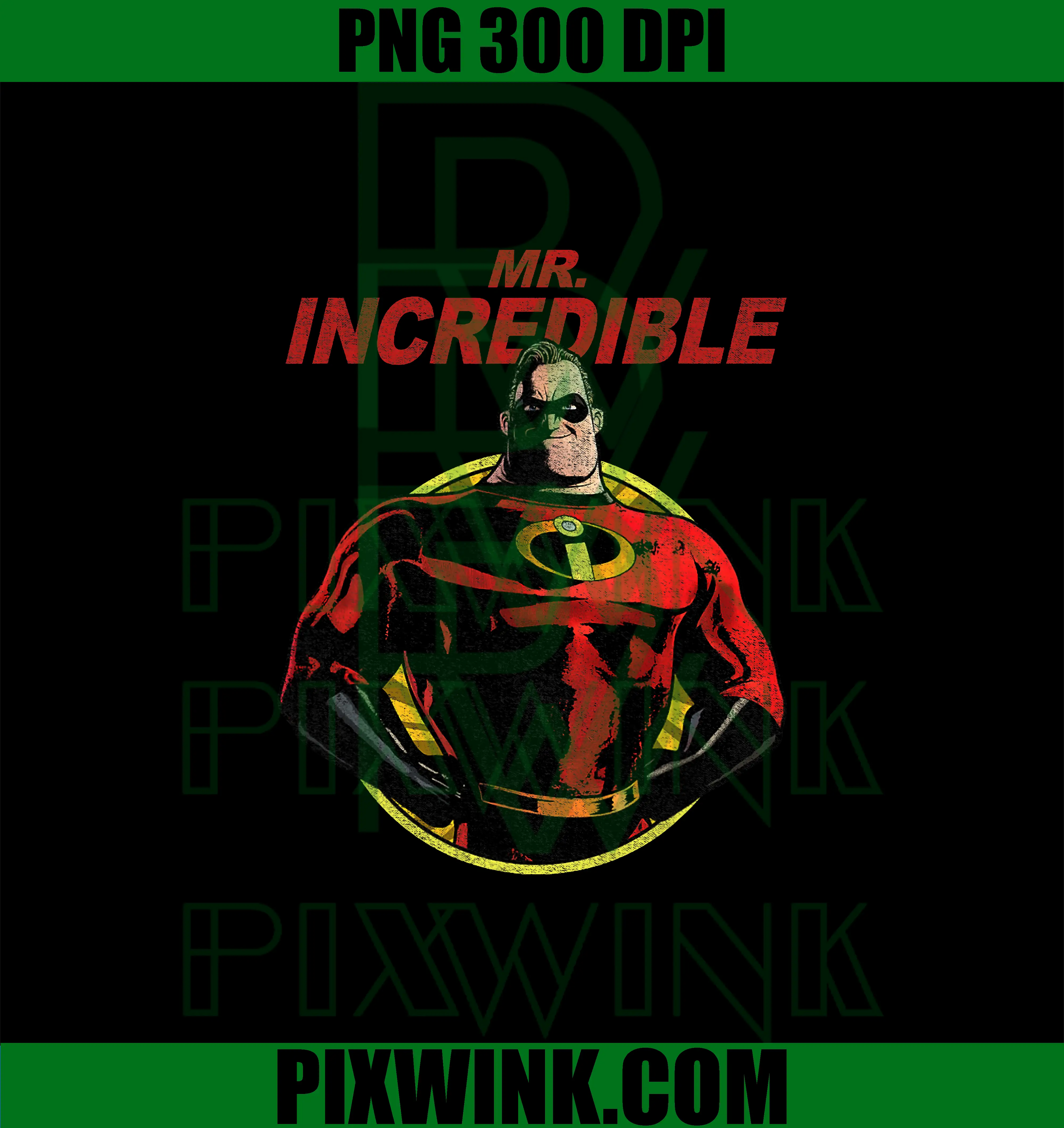 Mr. Incredible Vintage Dad PNG, Disney Pixar The Incredibles 2 PNG