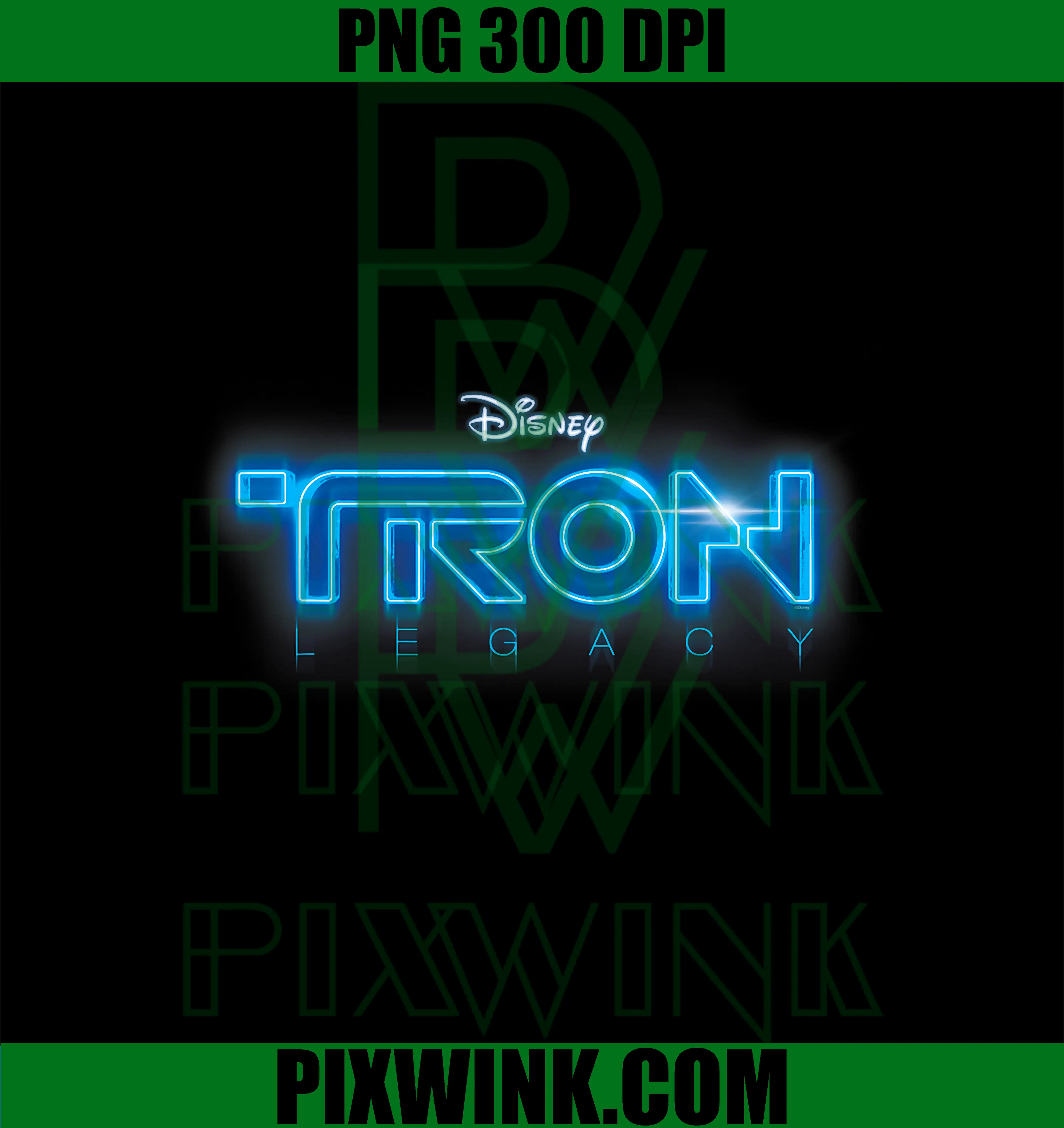 Disney TRON Legacy PNG, Official 2010 Movie Logo PNG