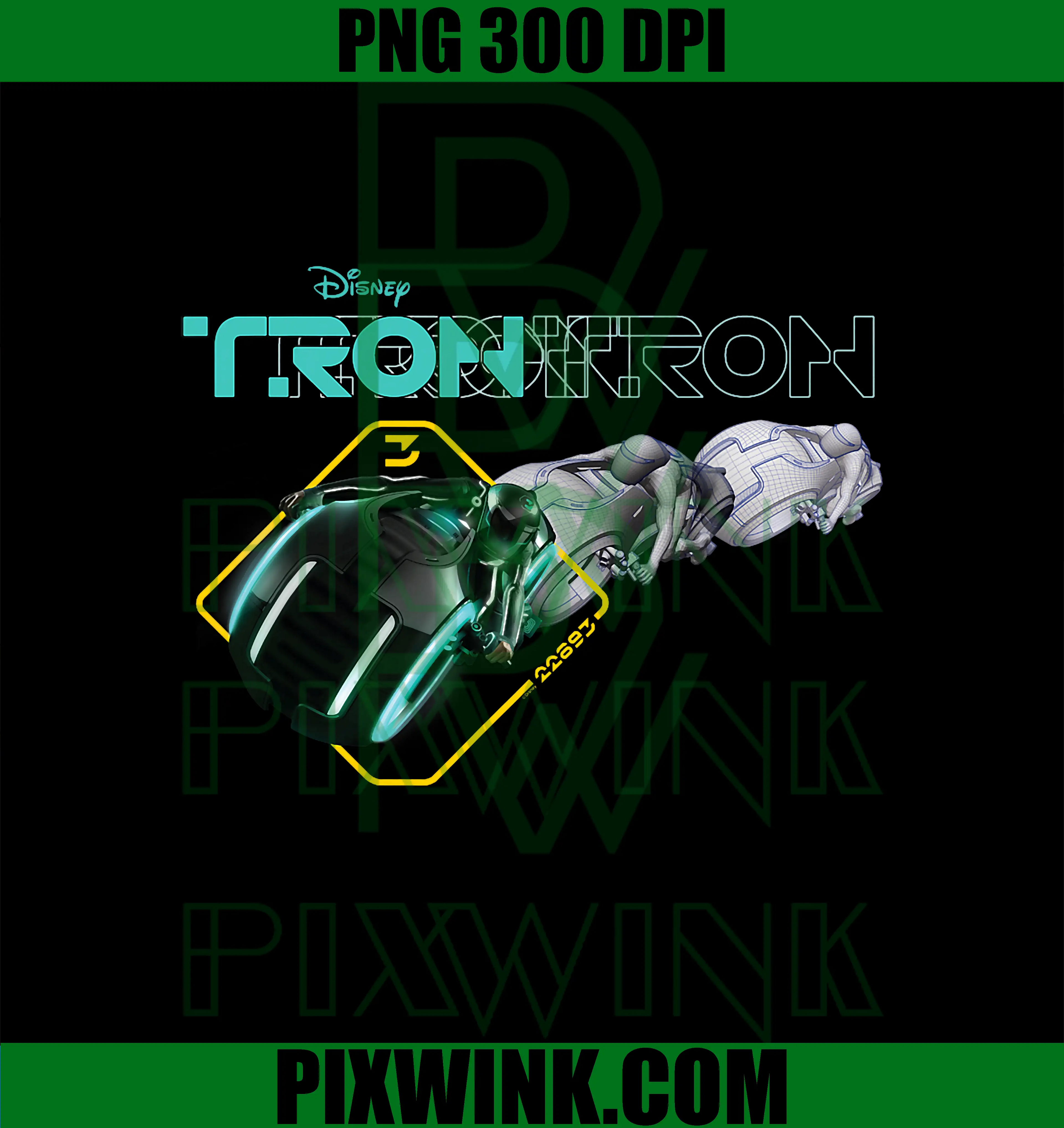 Disney TRON PNG, Legacy Sam Flynn’s Light Cycle PNG