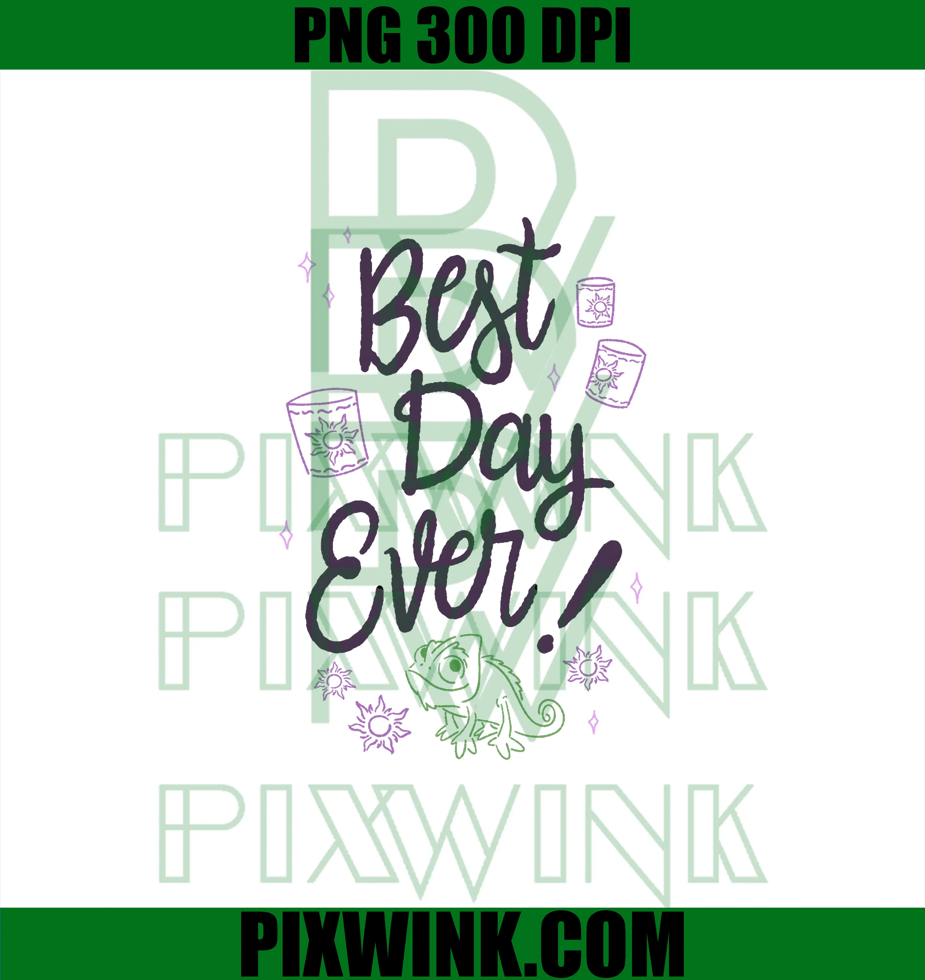 Best Day Ever PNG, Disney Tangled PNG