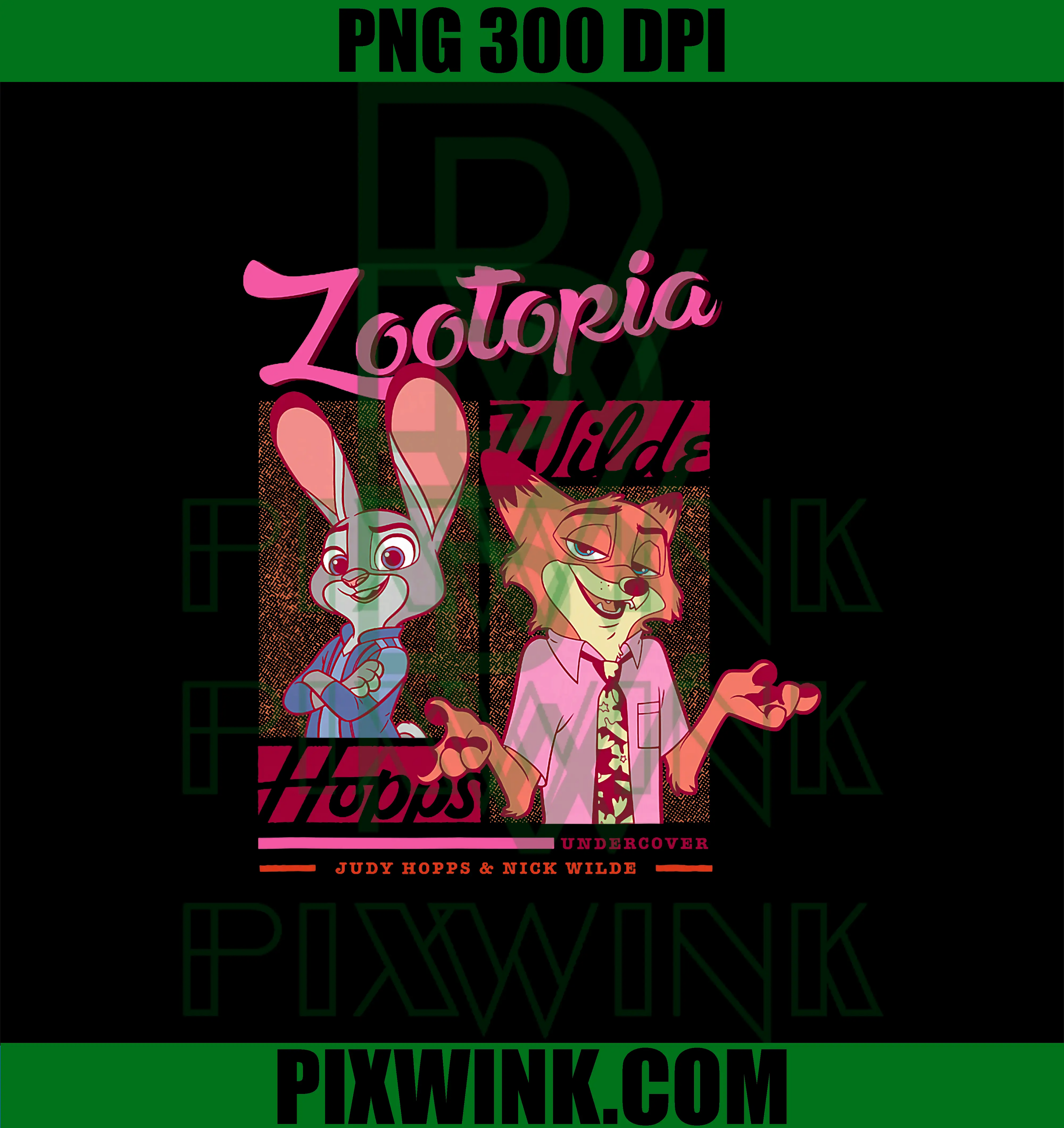 Judy Hopps & Nick Wilde Undercover PNG, Disney Zootopia 2 PNG
