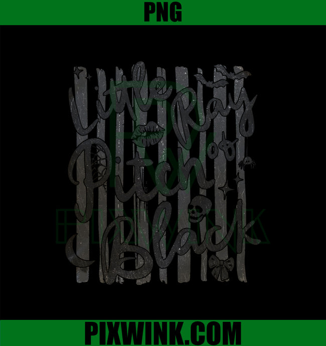 Little Ray of Pitch Black PNG, Distressed Halloween Vibes Download