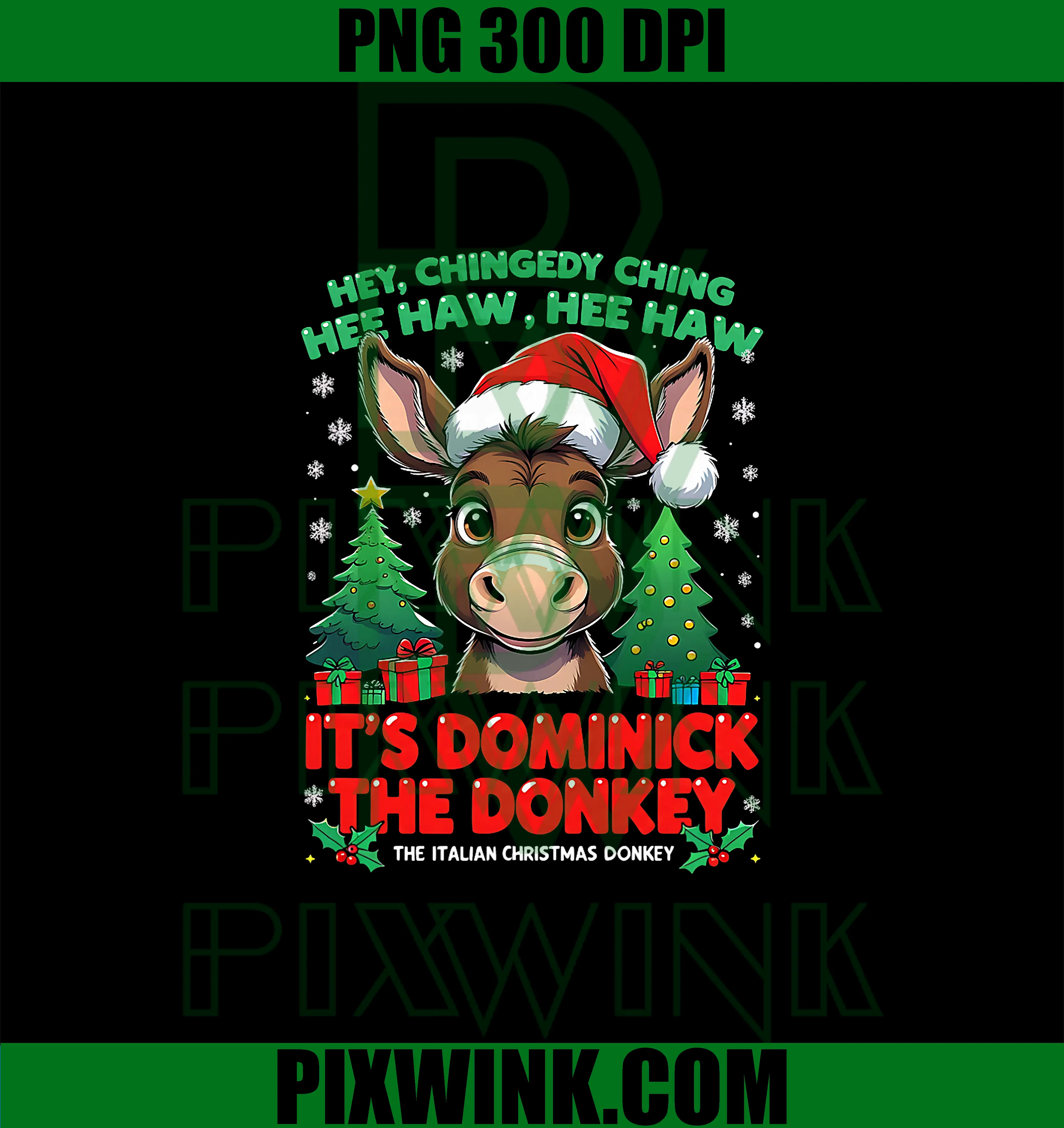Dominick Donkey PNG, Cheer Mi Burrito Sabanero PNG, Mexican Christmas PNG