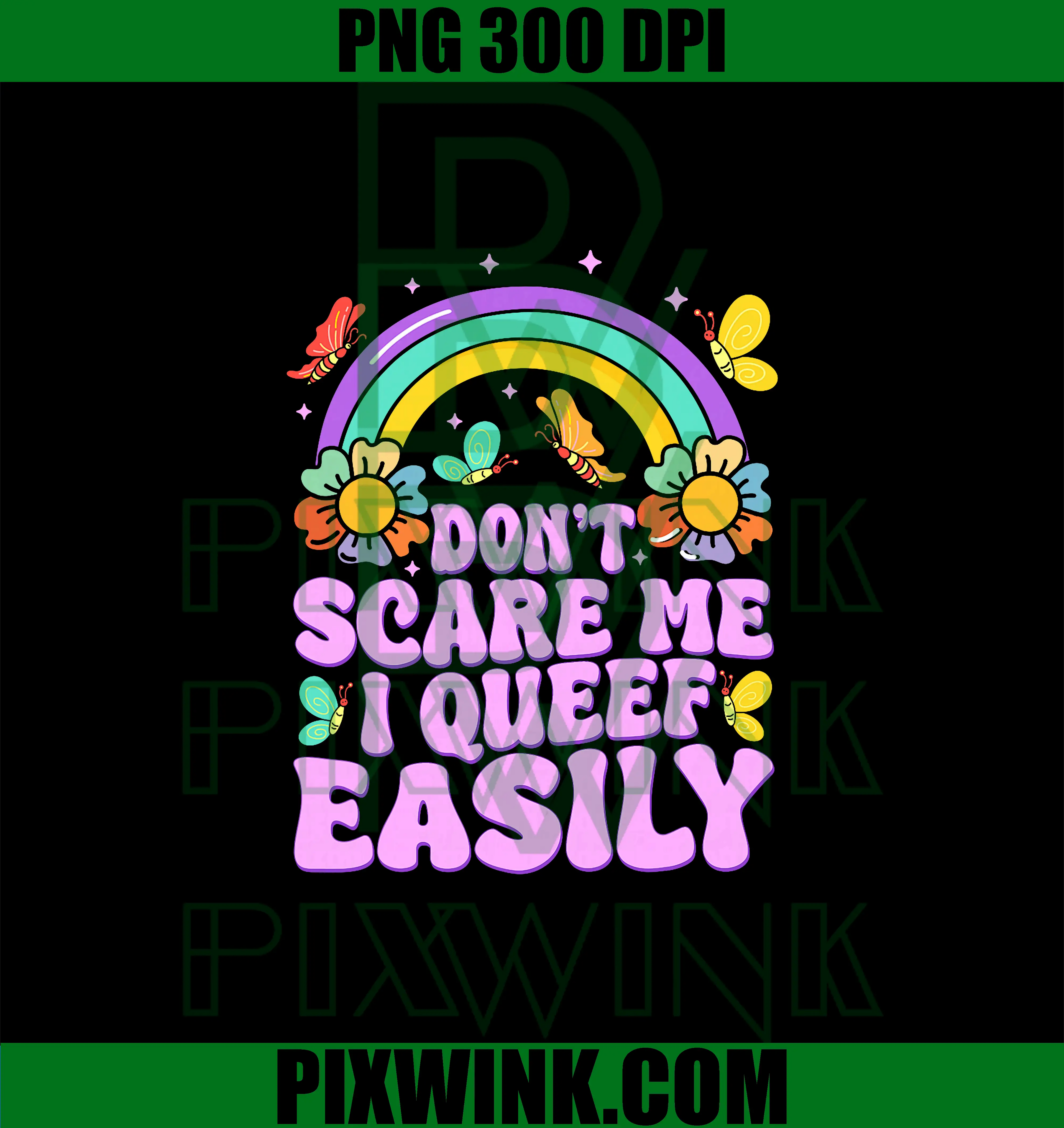 Don't Scare Me I Queef Easily PNG, Funny embarrassing Meme PNG