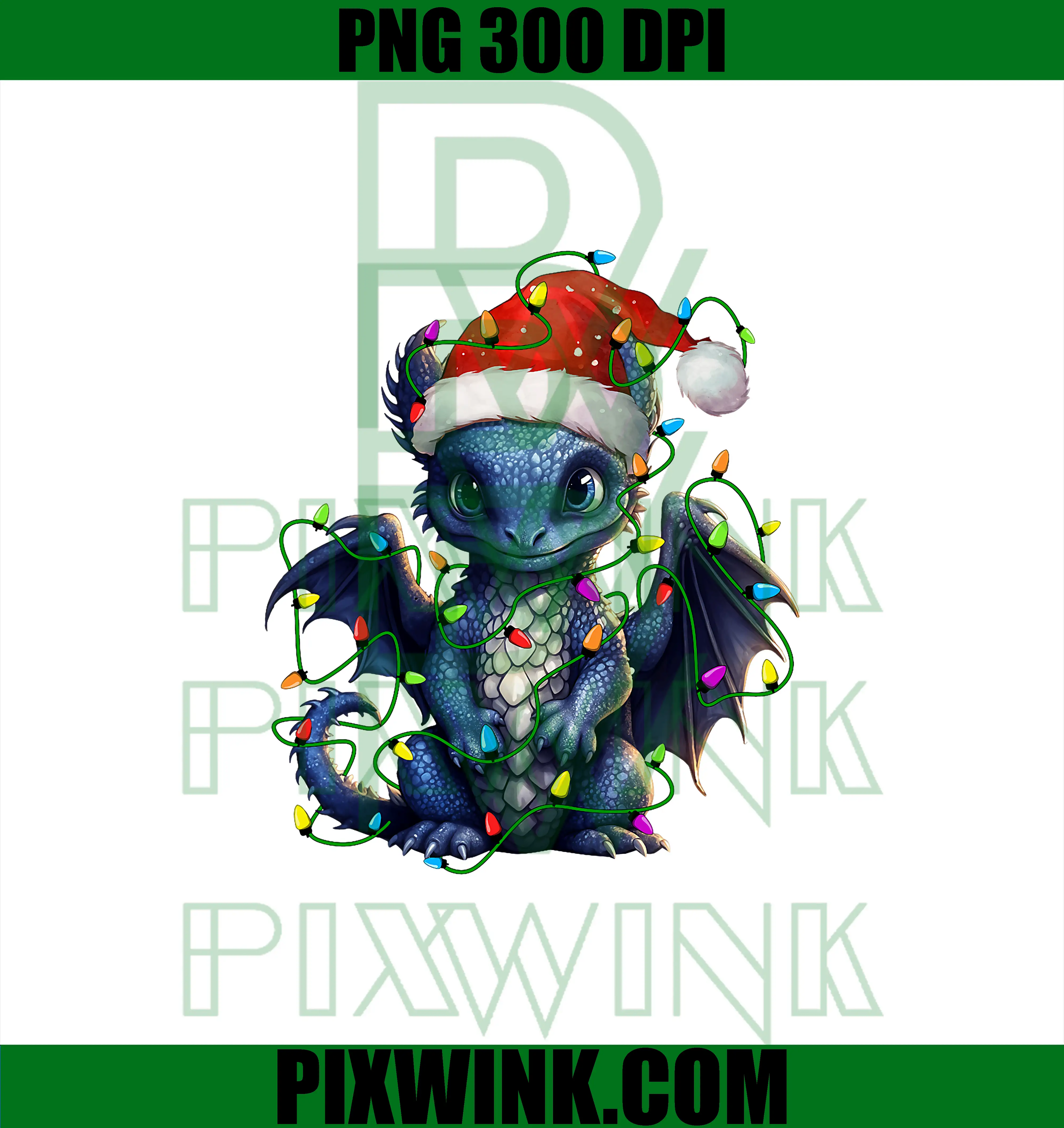Dragon Santa PNG, Christmas Tree Lighting PNG, Xmas Funny PNG