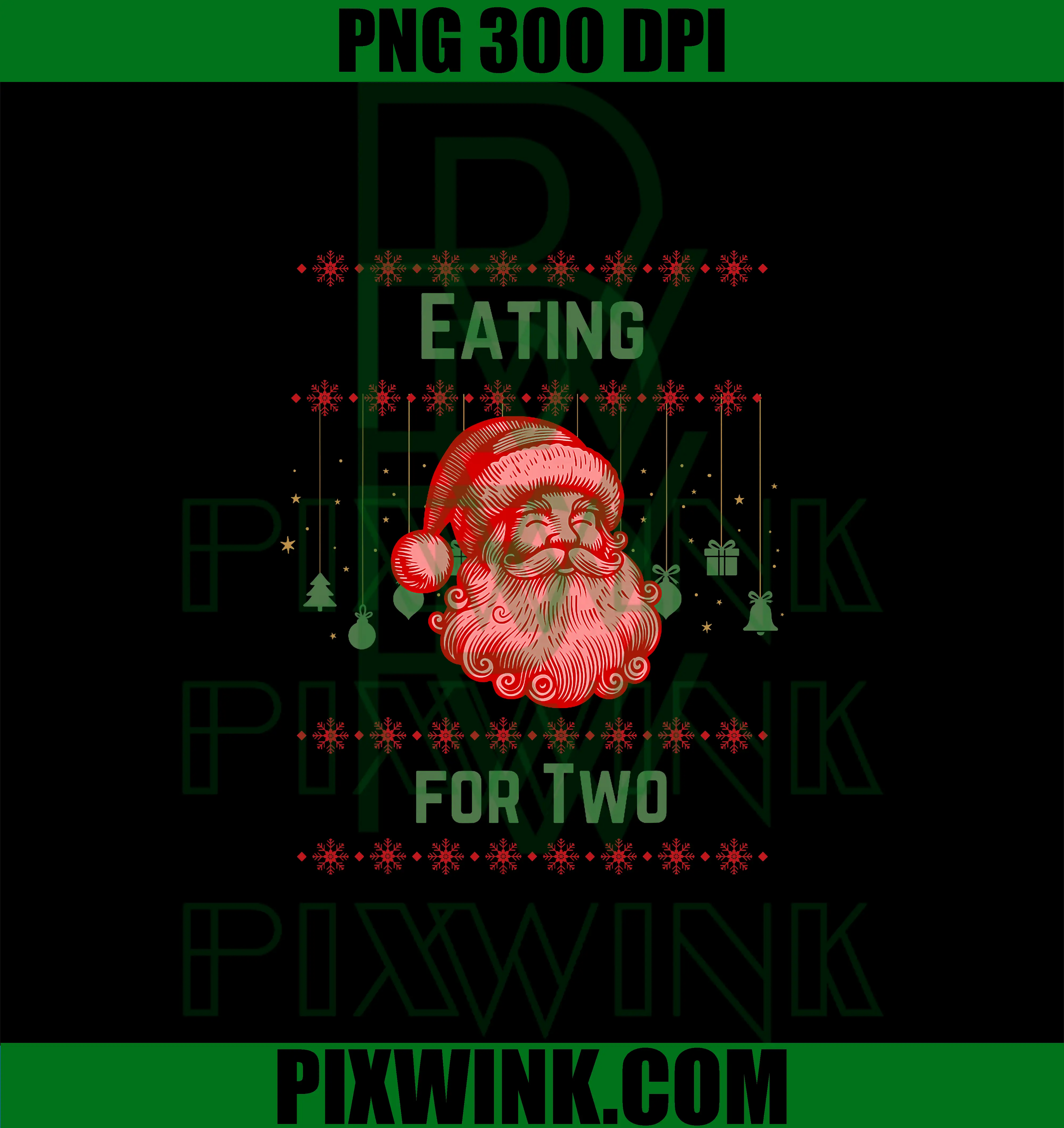 Eating For Two At Christmas PNG, Chrismas holiday PNG