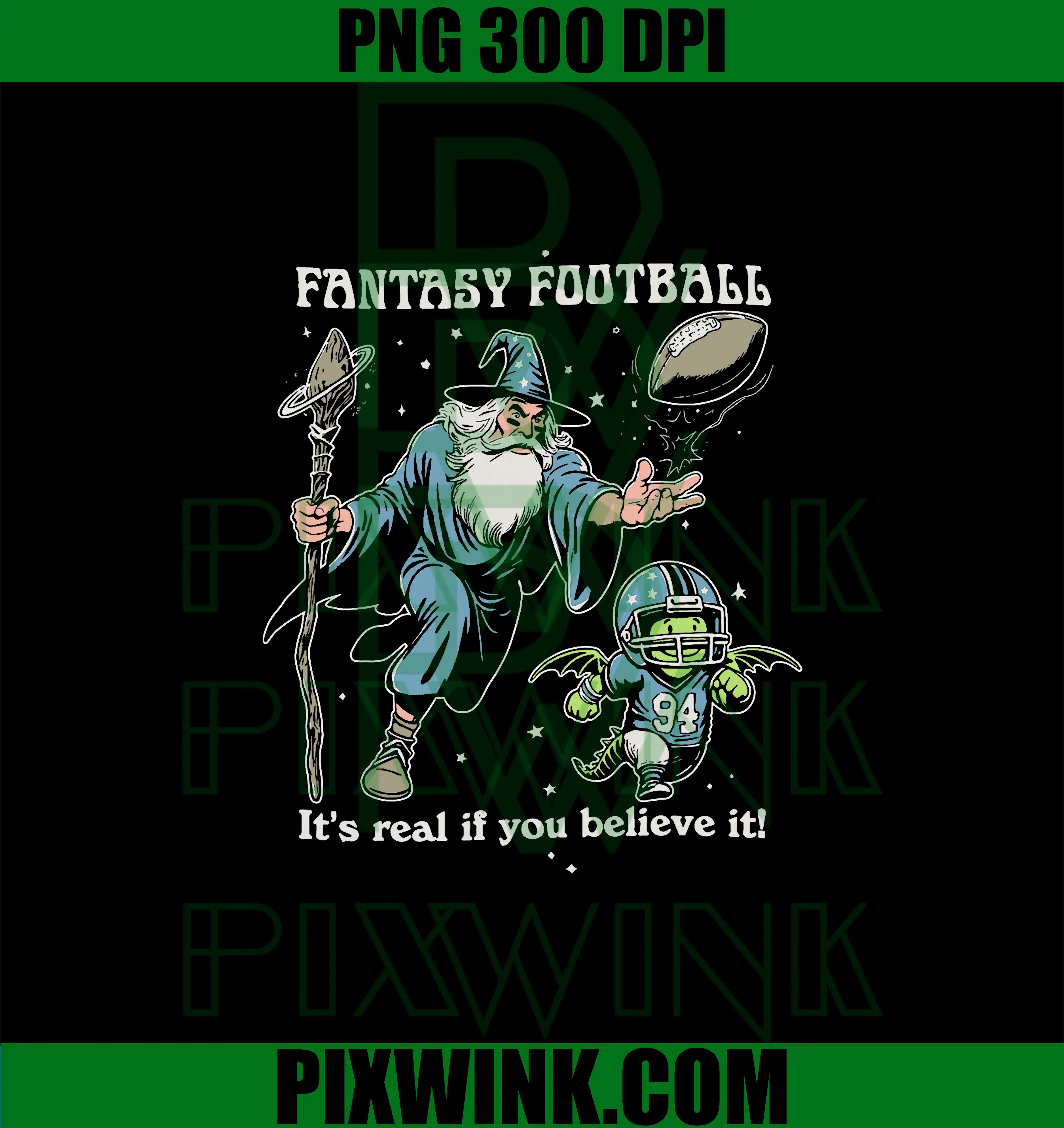 Fantasy Football It's Real of You Believe It PNG, Fantasy Football PNG