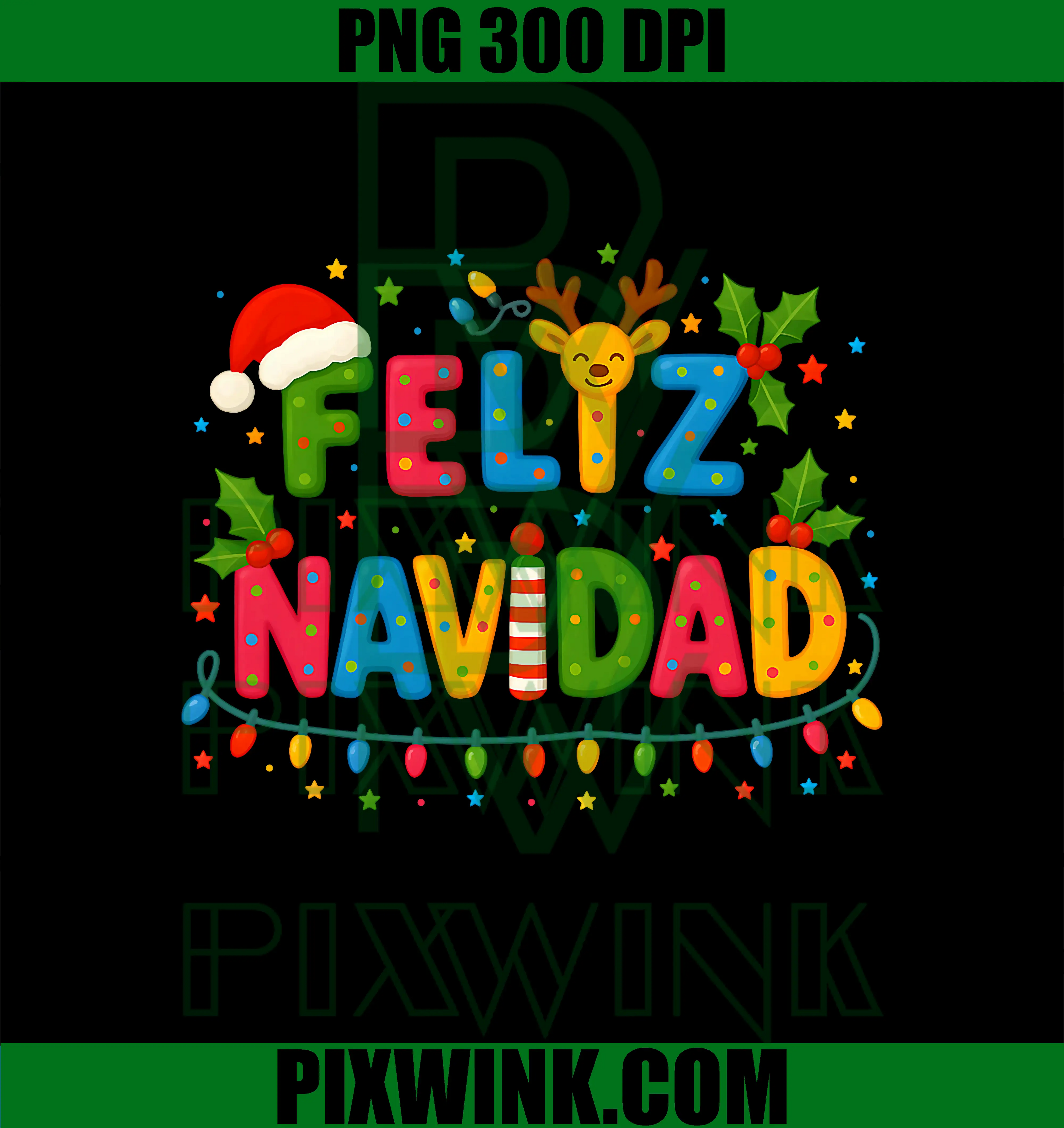 Feliz Navidad 2025 PNG, Matching Family Spanish Mexican Christmas PNG