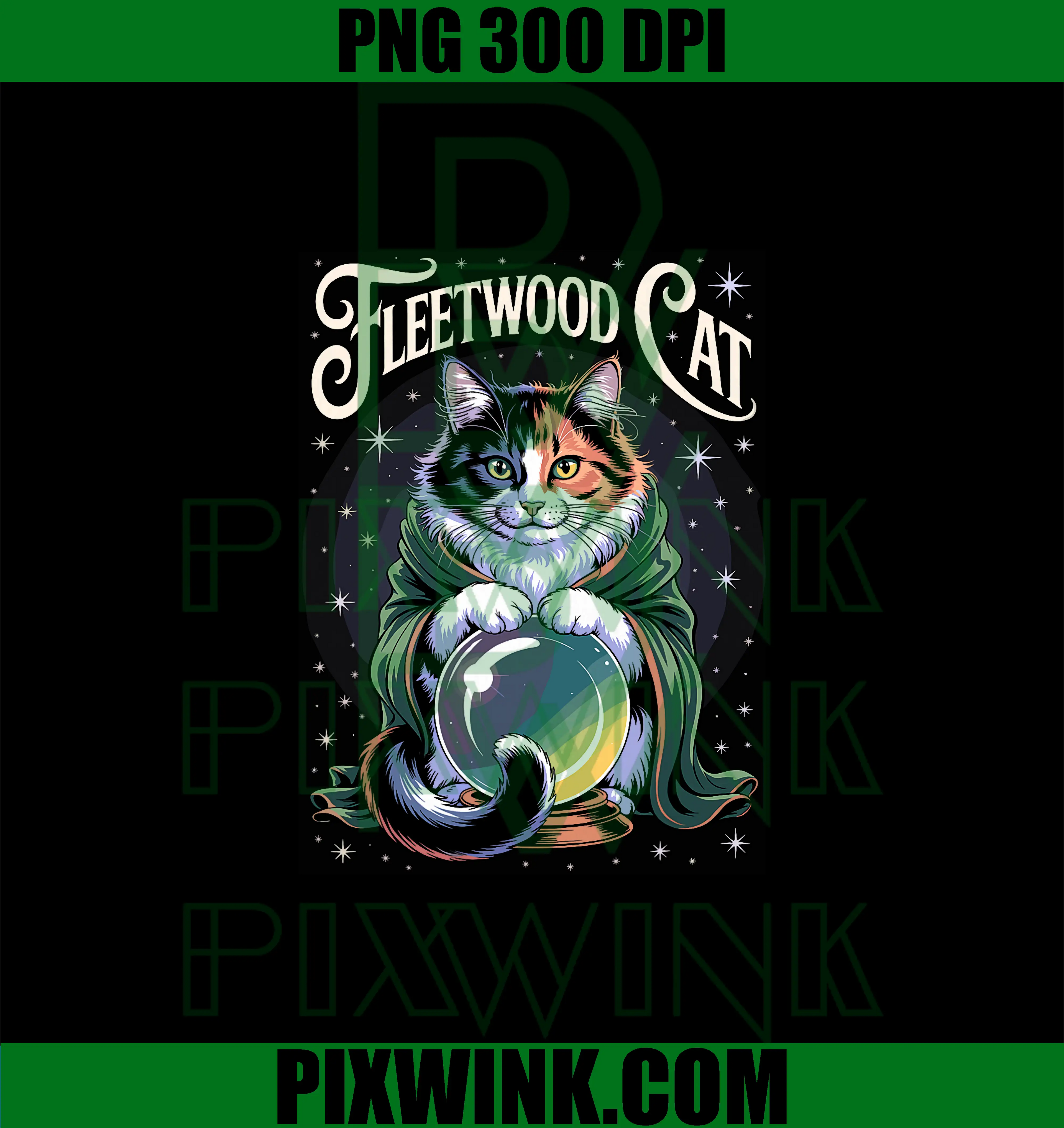 Fleetwood Cat PNG, Funny Cat Band PNG