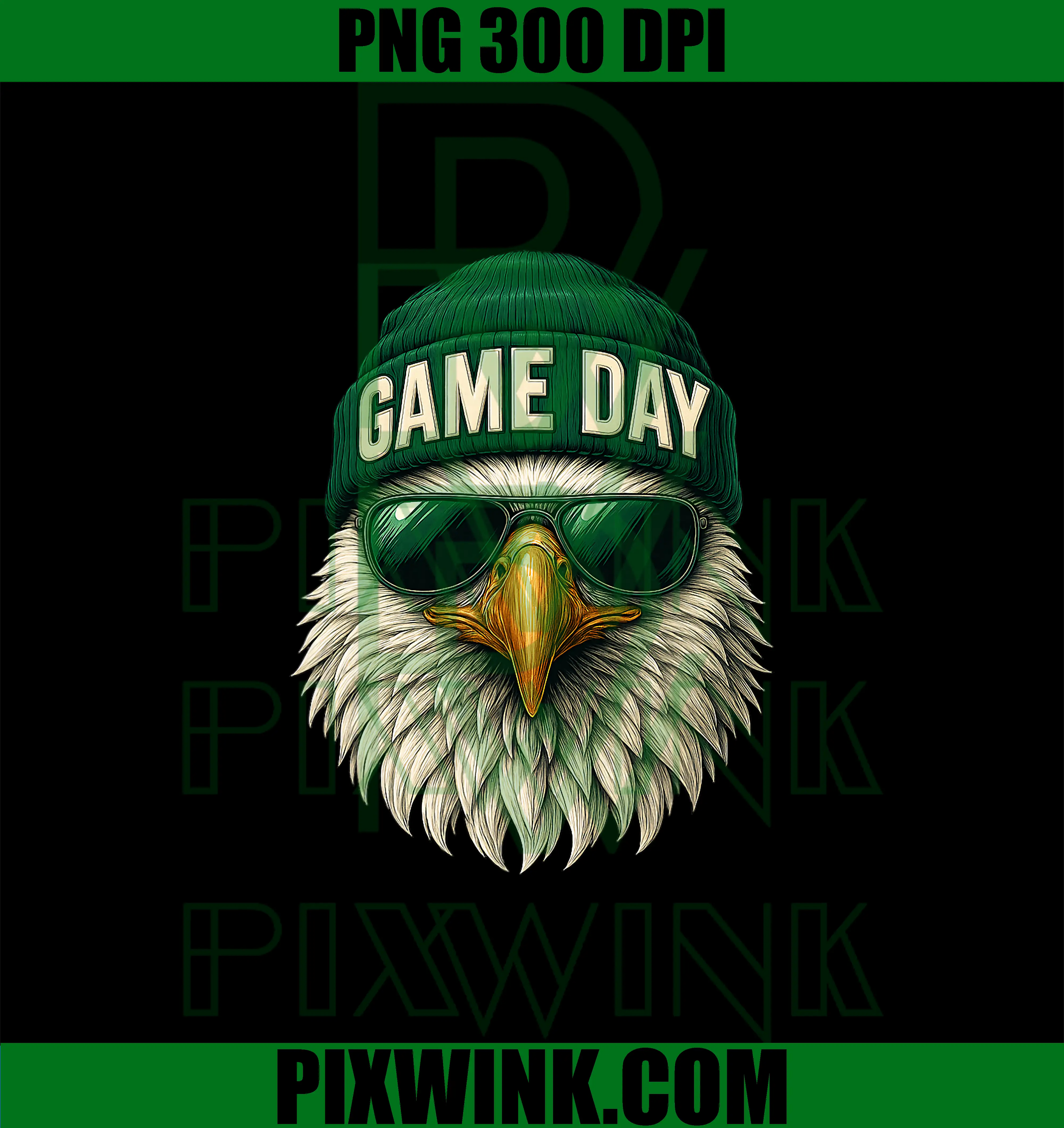 Game Day Eagle PNG, Game Day PNG 