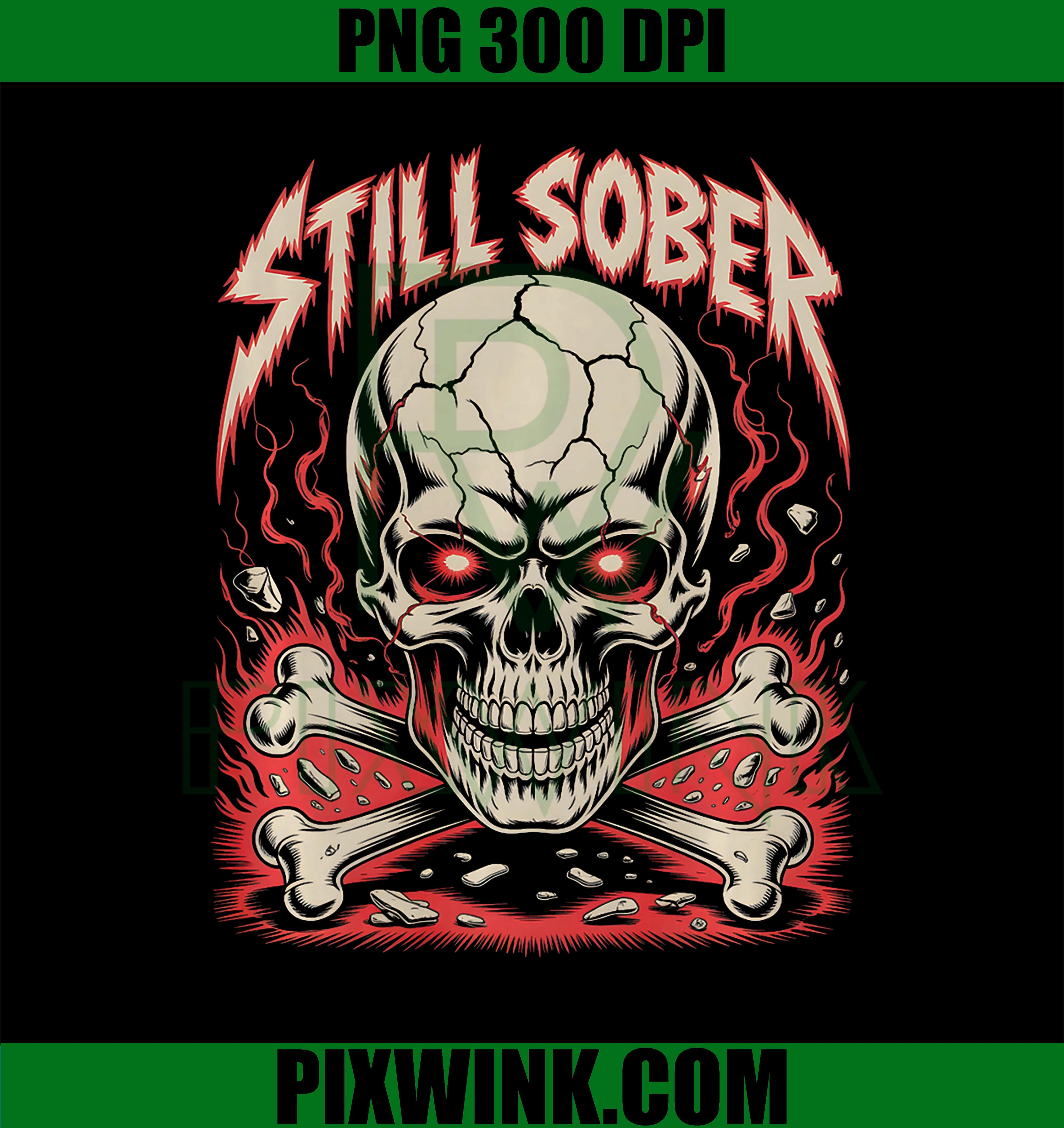 Gangster Still Sober Skull PNG