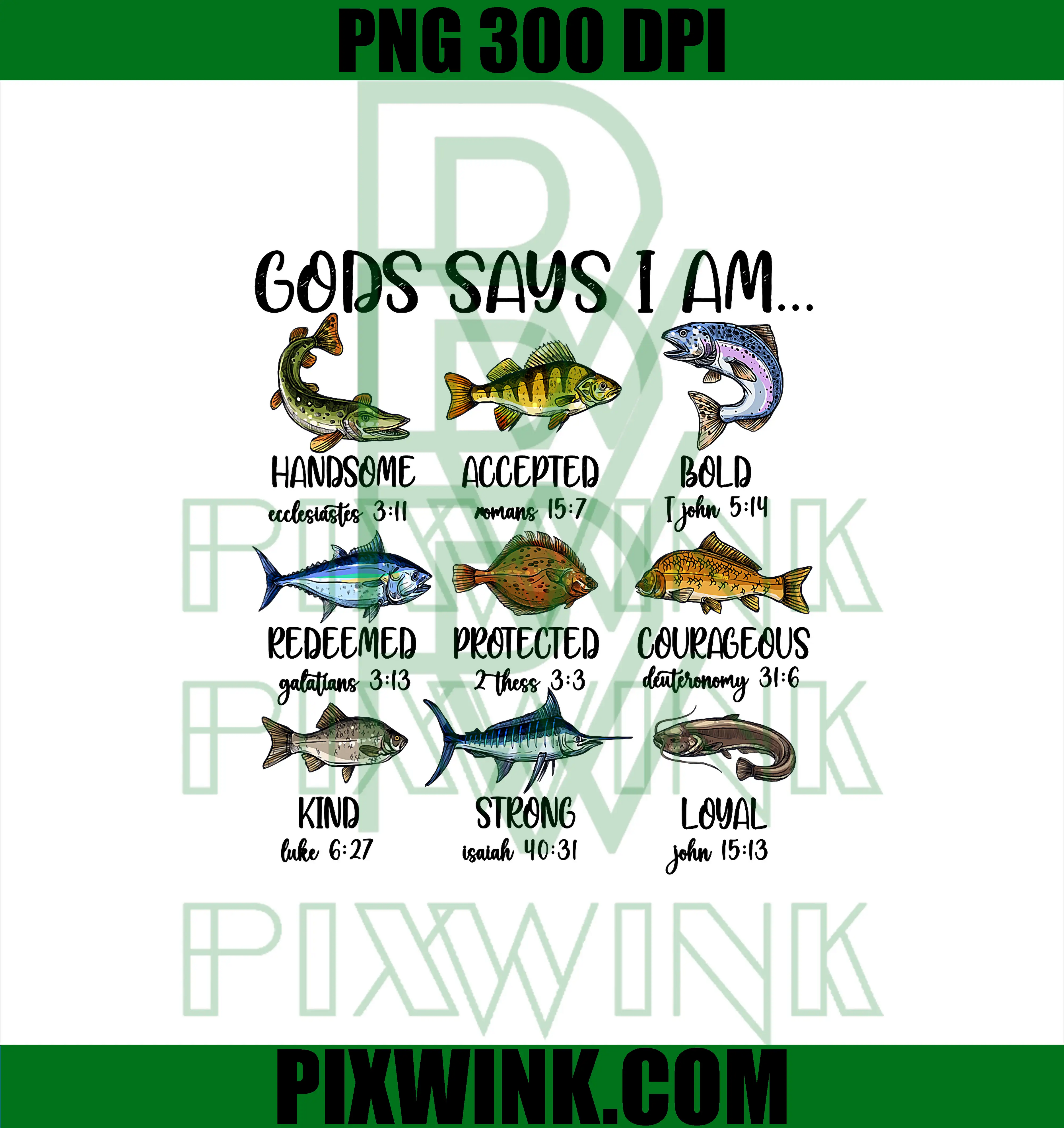 God Says I Am Fishing Christian PNG, Funny Bass Fishing Jesus PNG