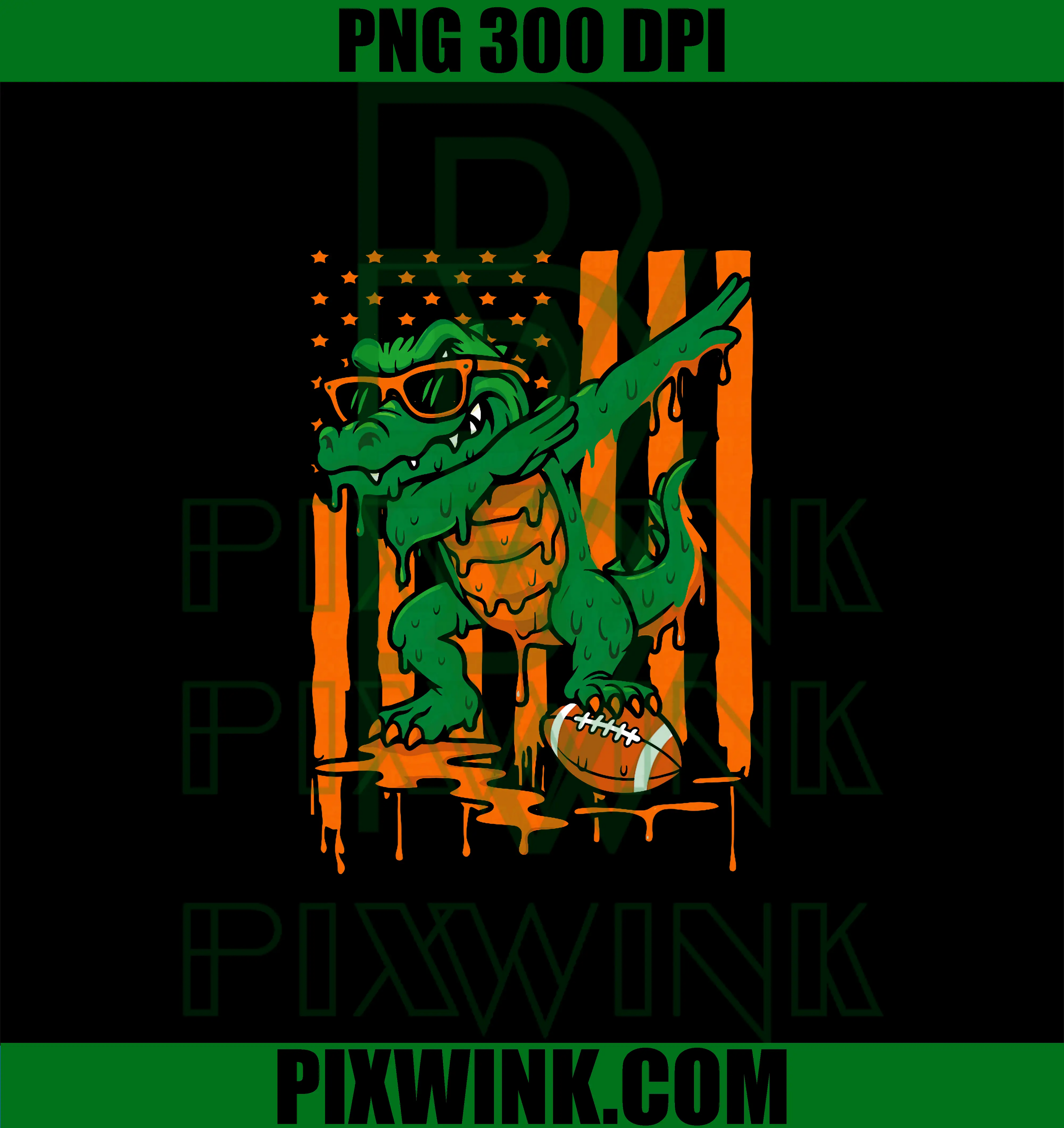 Graphic Gator Drip PNG, Gator Sport PNG