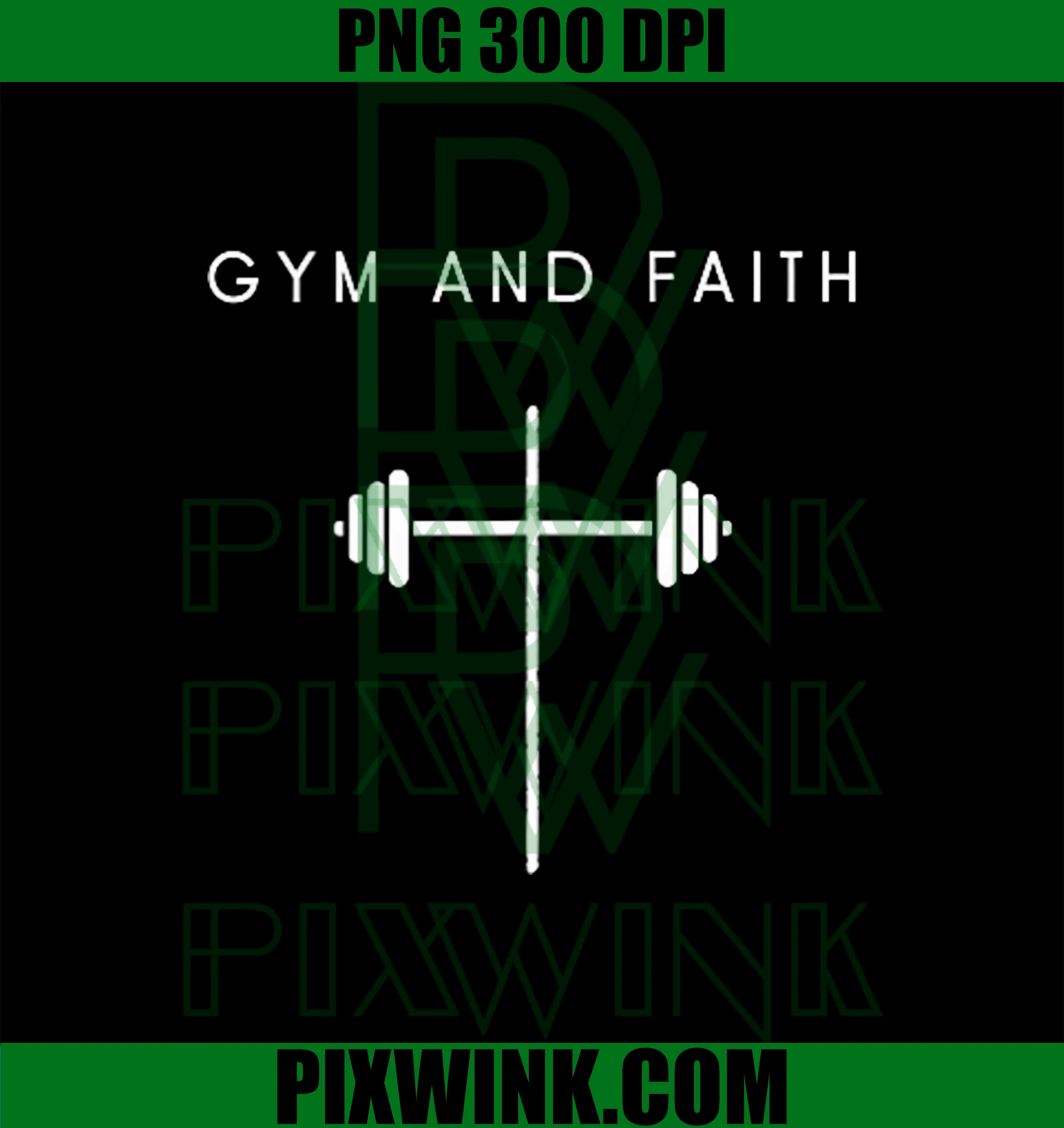 Gym and Faith PNG, Cross Minimalist Christian PNG, Jesus Workout PNG
